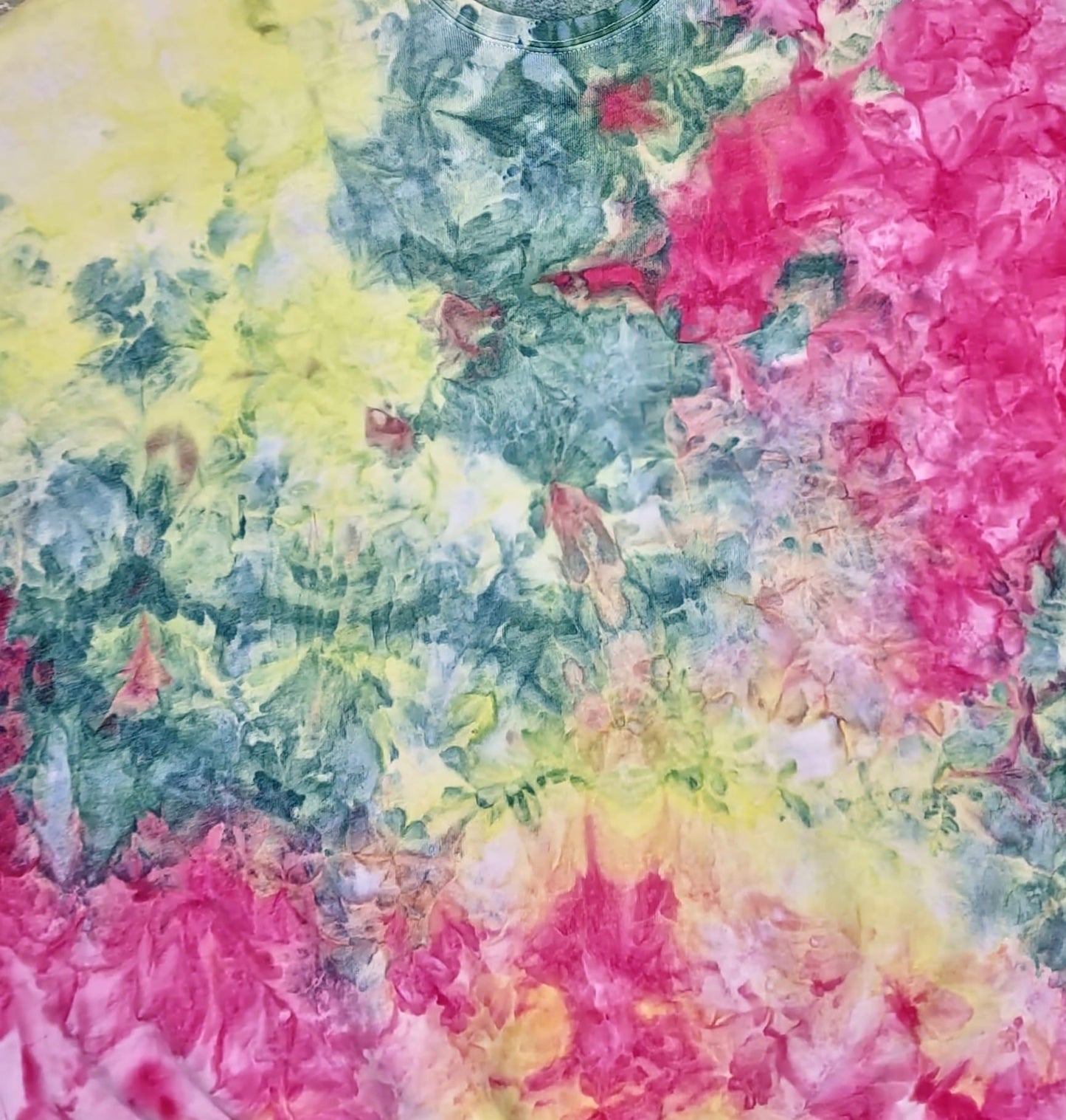 Liquid Flamingo Garden Hand Dyed Hoodie, Crewneck or Zip Up Hoodie, Tie Dye Sweatshirt