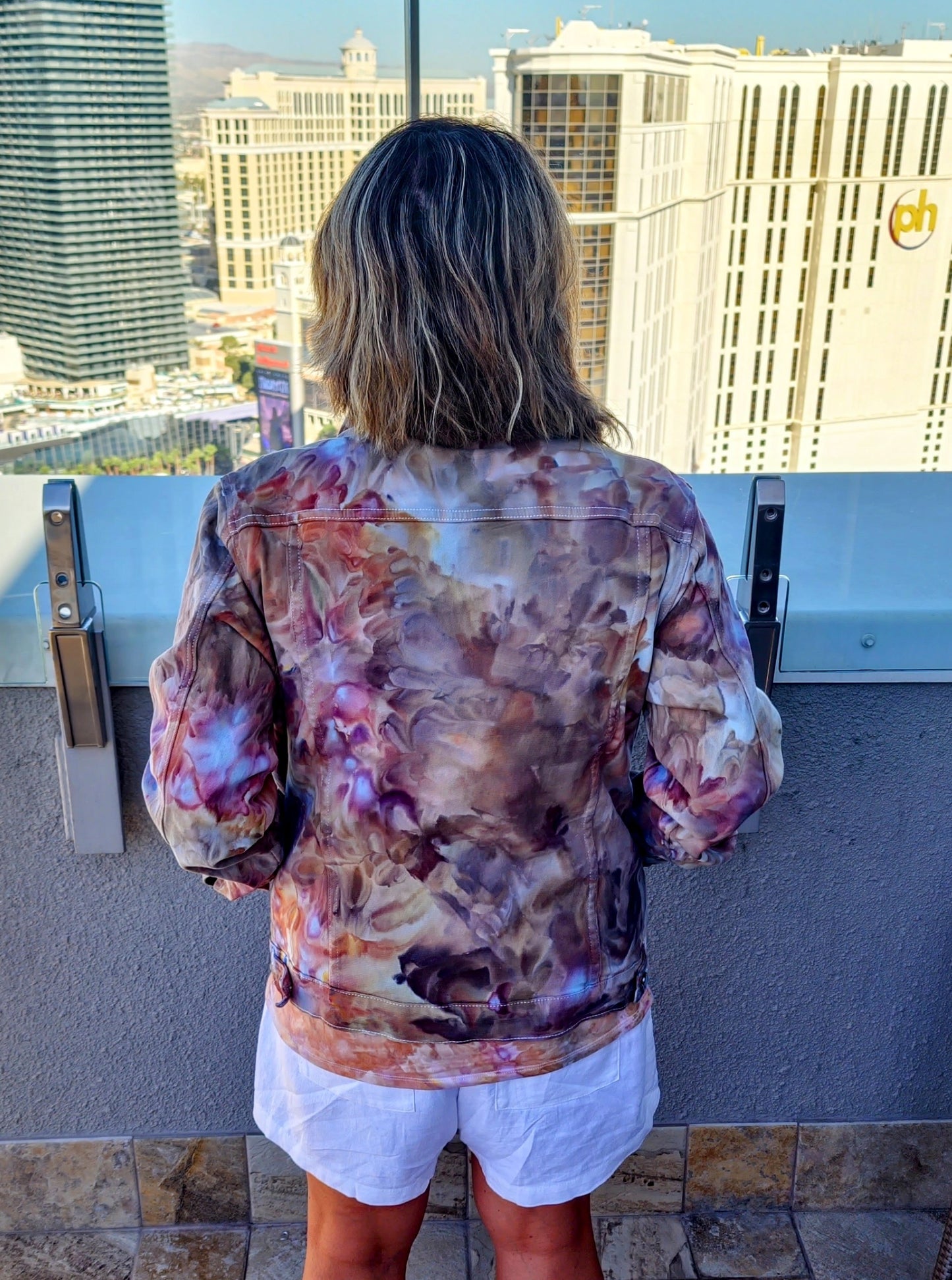 Unisex Relaxed Fit Denim Jacket in Liquid Grand Canyon