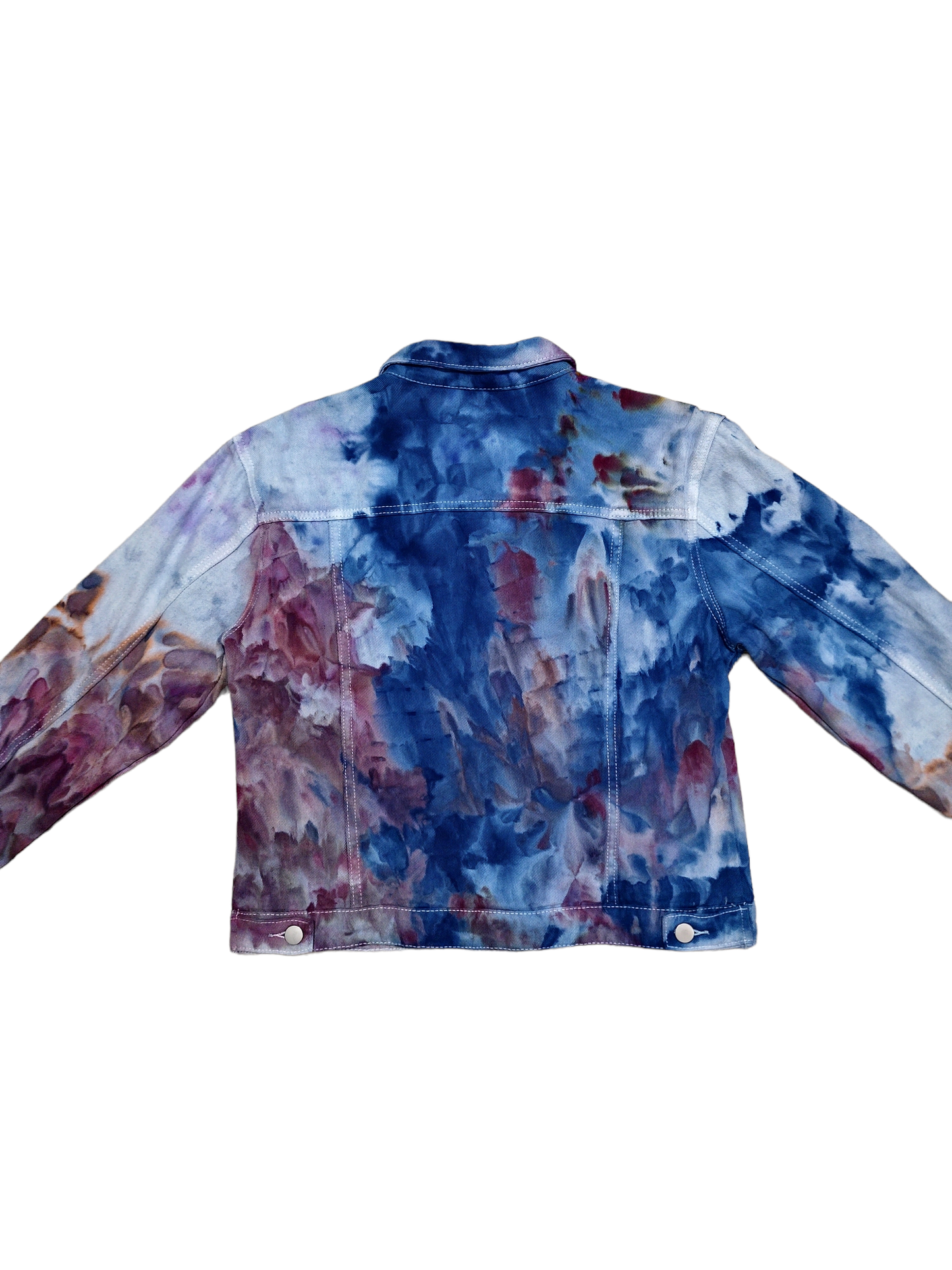 Liquid Eggplant Tie Dye Denim Jacket