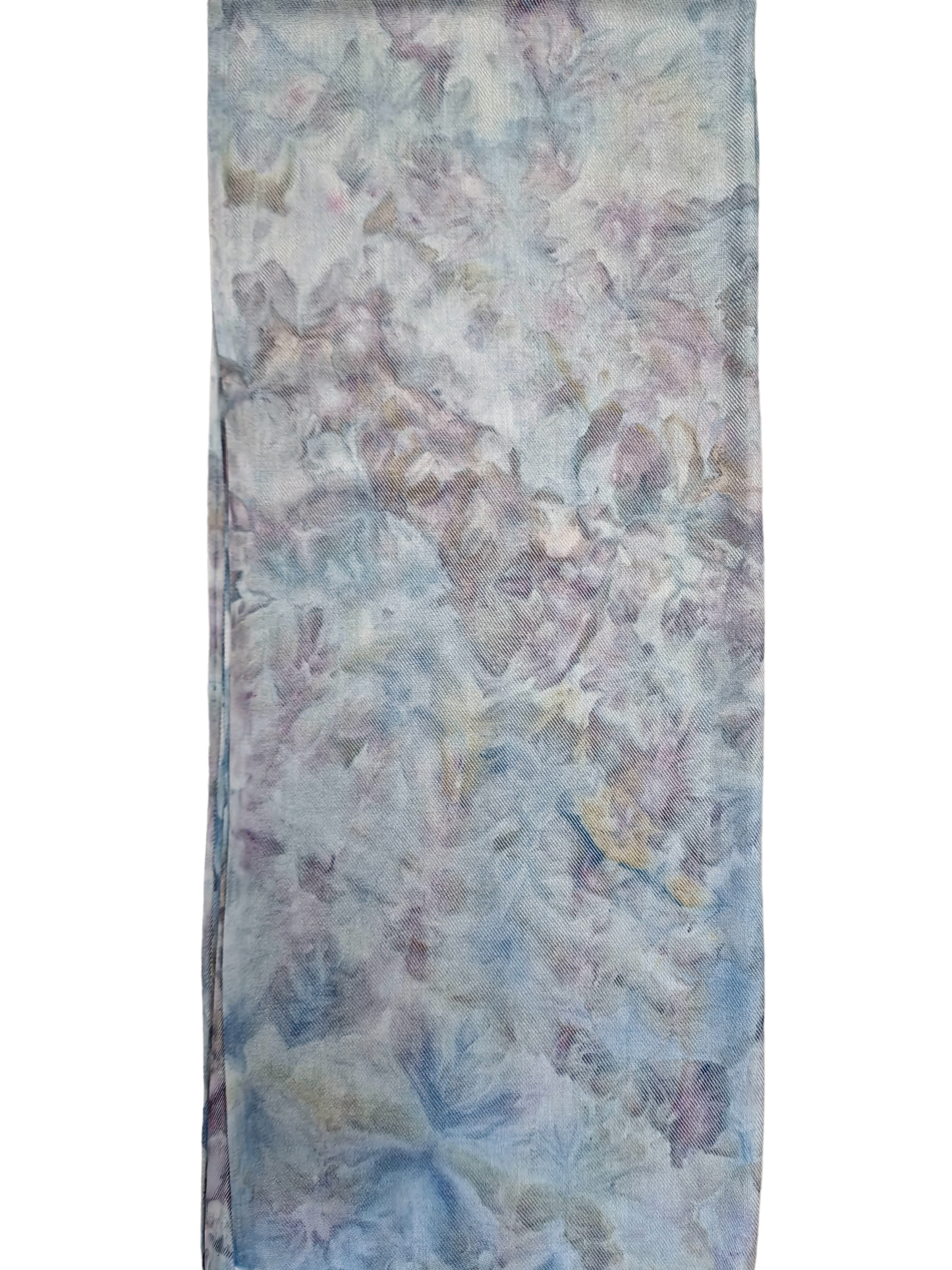 Liquid French Denim Hand Dyed Pashmina Scarf