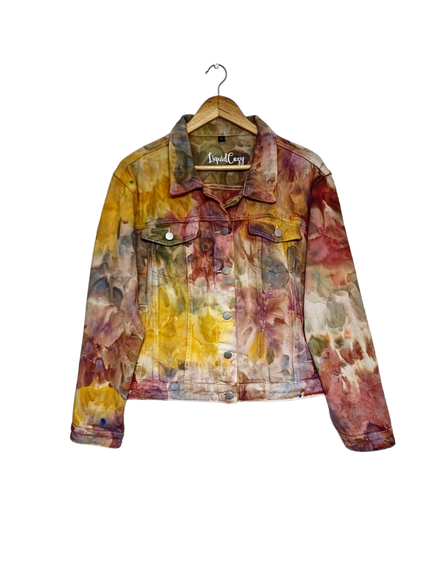 Womens Denim Jacket - Liquid Fire Stones