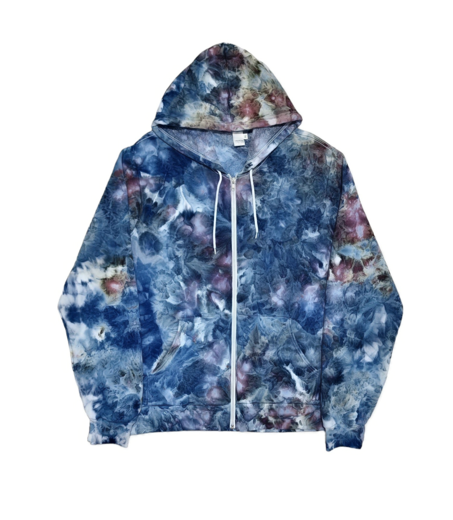 Liquid Sky Hand Dyed Hoodie or Zip Up Hoodie, Tie Dye Sweatshirt
