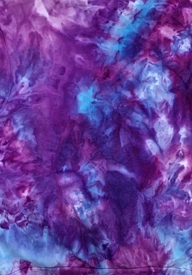Liquid Amethyst Hand Dyed Hoodie, Crewneck or Zip Up Hoodie, Tie Dye Sweatshirt