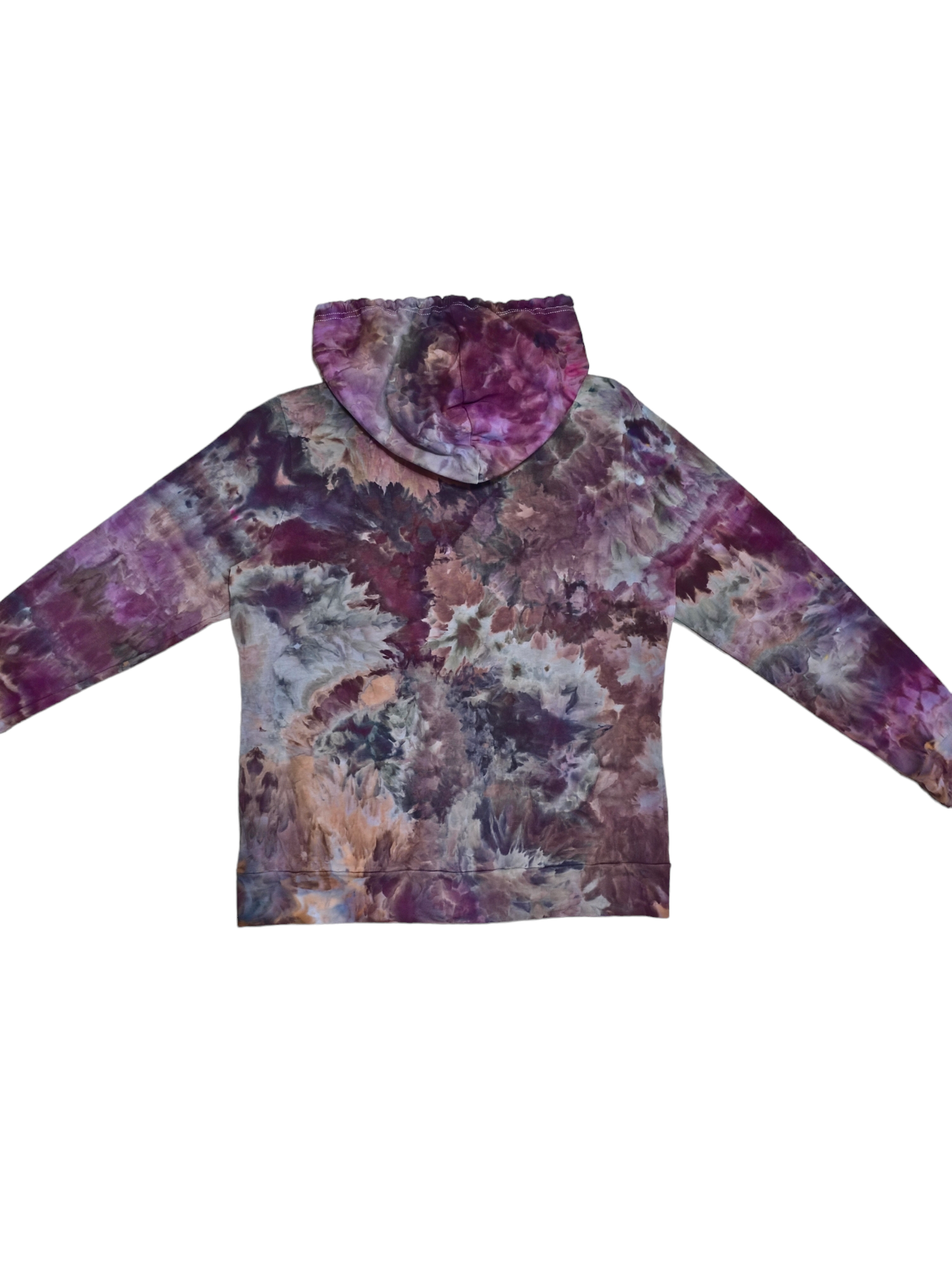 Women's Lightweight Tie Dye Zip Up Hoodie Jacket, Hand Dyed Lightweight Zip-Up Jacket