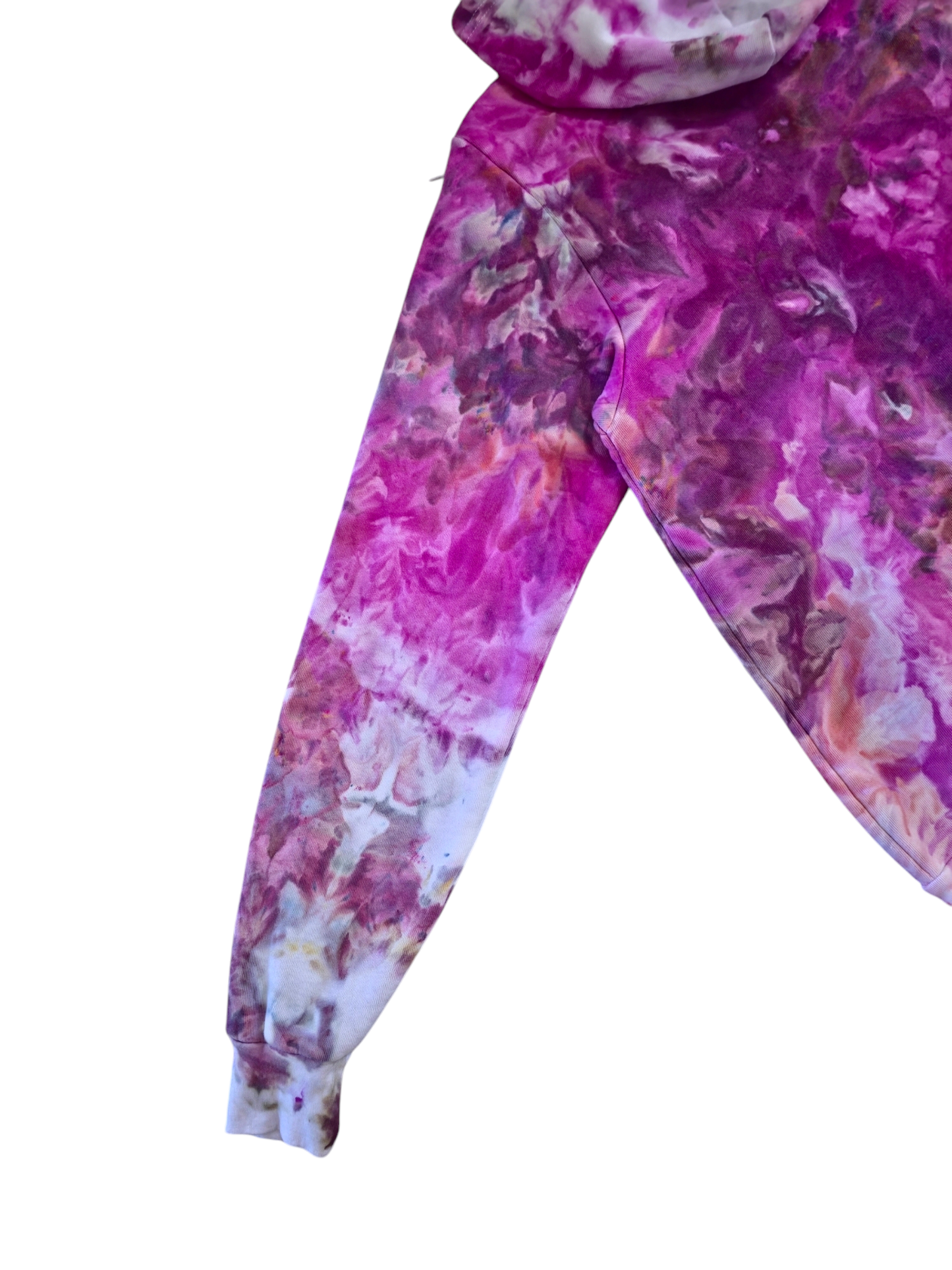 Liquid Magenta Hand Dyed Hoodie or Zip Up, Hoodie Tie Dye Sweatshirt