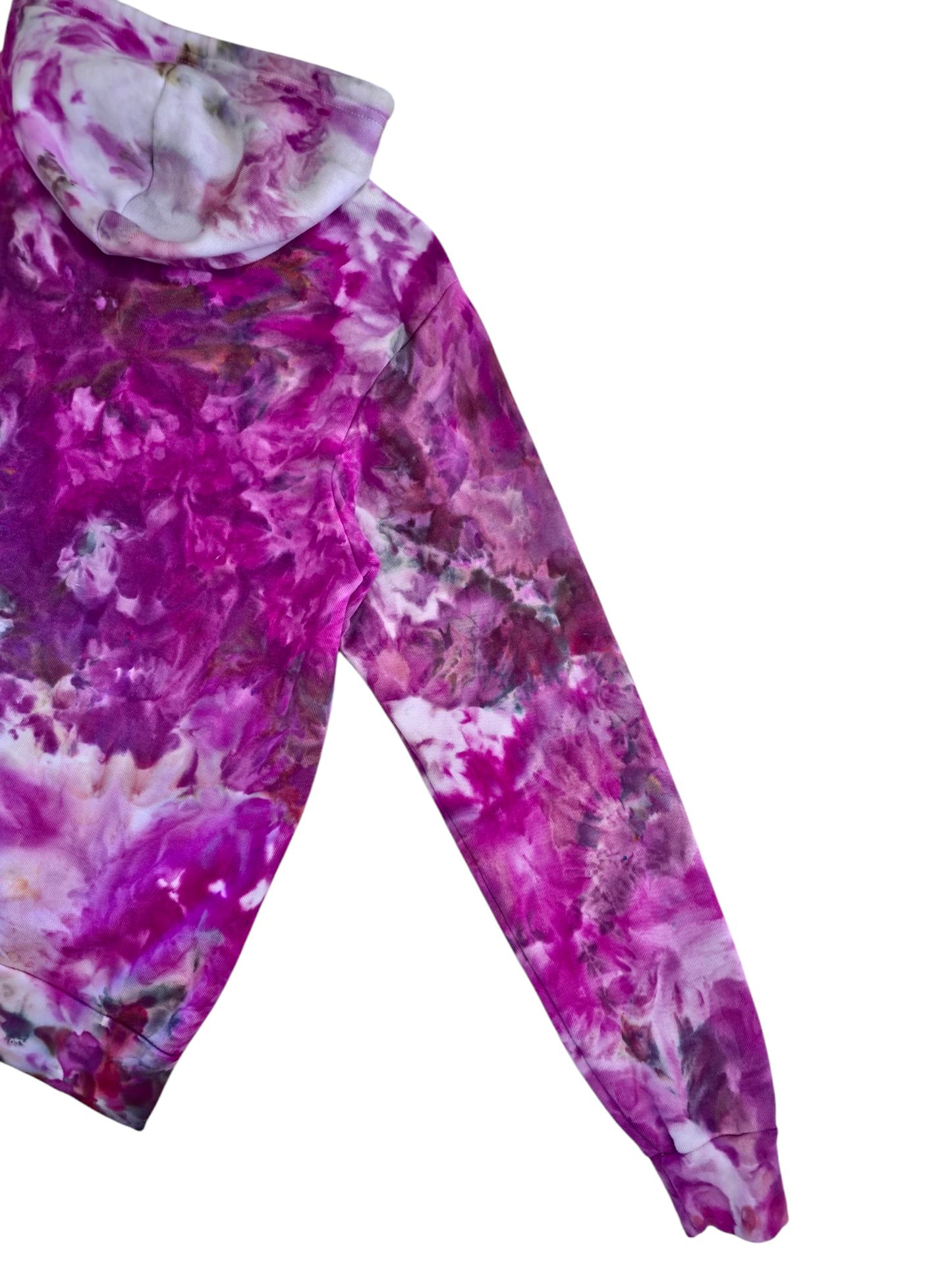 Liquid Magenta Hand Dyed Hoodie or Zip Up, Hoodie Tie Dye Sweatshirt