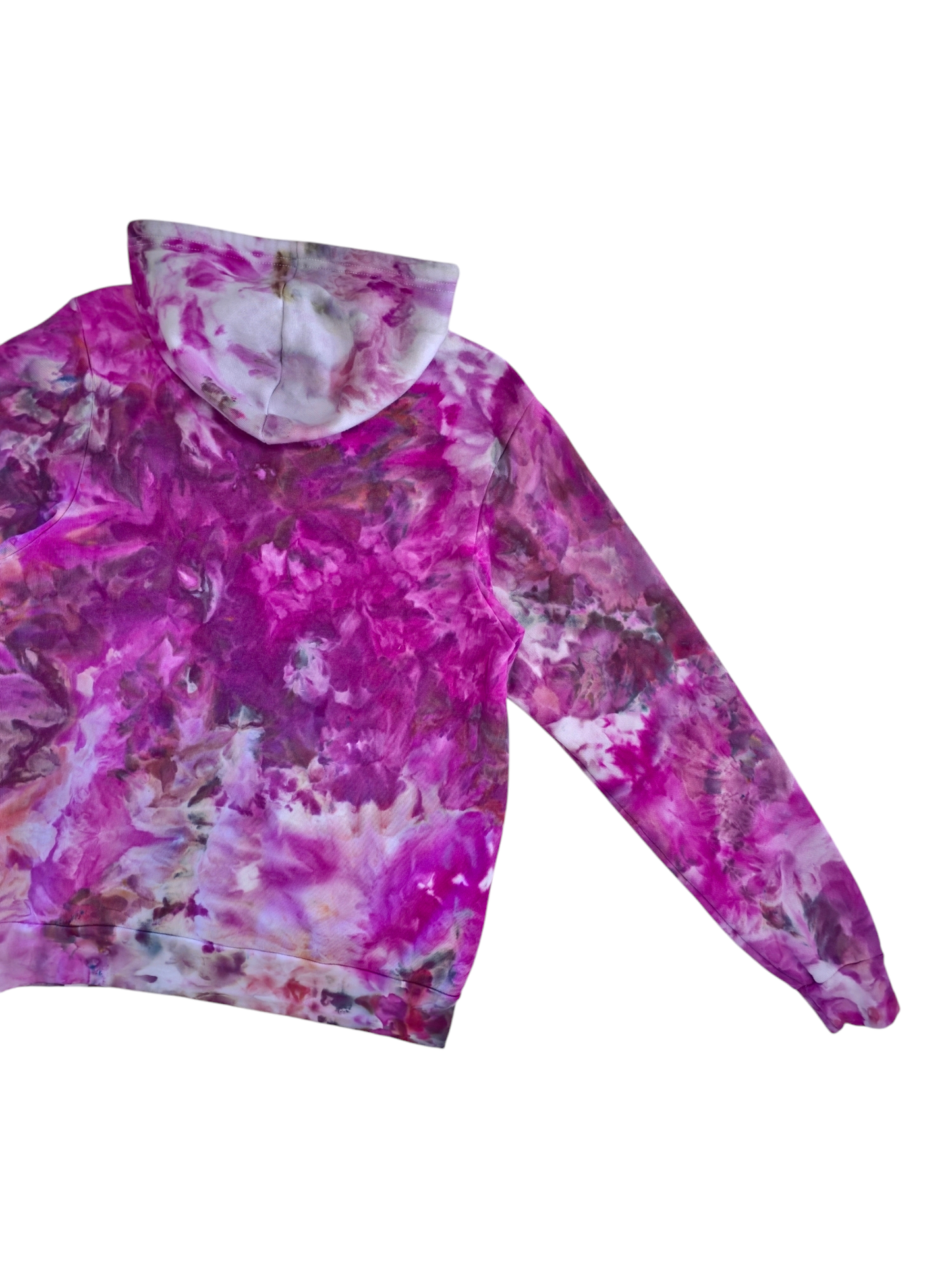Liquid Magenta Hand Dyed Hoodie or Zip Up, Hoodie Tie Dye Sweatshirt