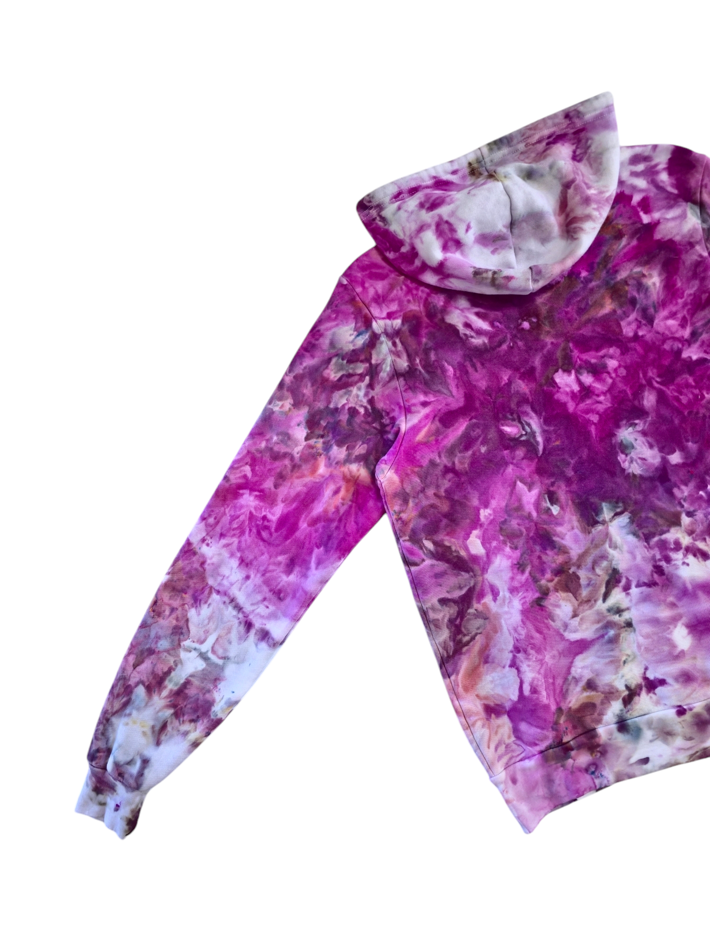 Liquid Magenta Hand Dyed Hoodie or Zip Up, Hoodie Tie Dye Sweatshirt