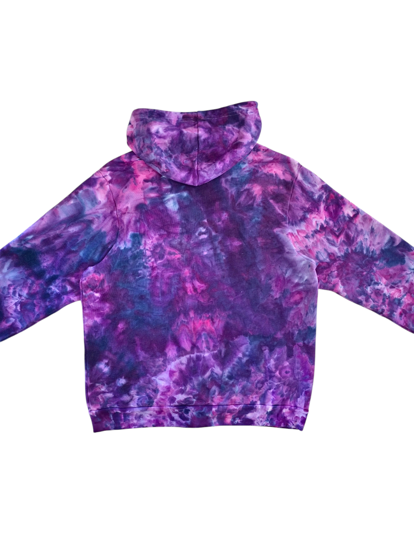 Liquid Flamingo Tulips Hand Dyed Hoodie or Zip Up Hoodie, Tie Dye Sweatshirt