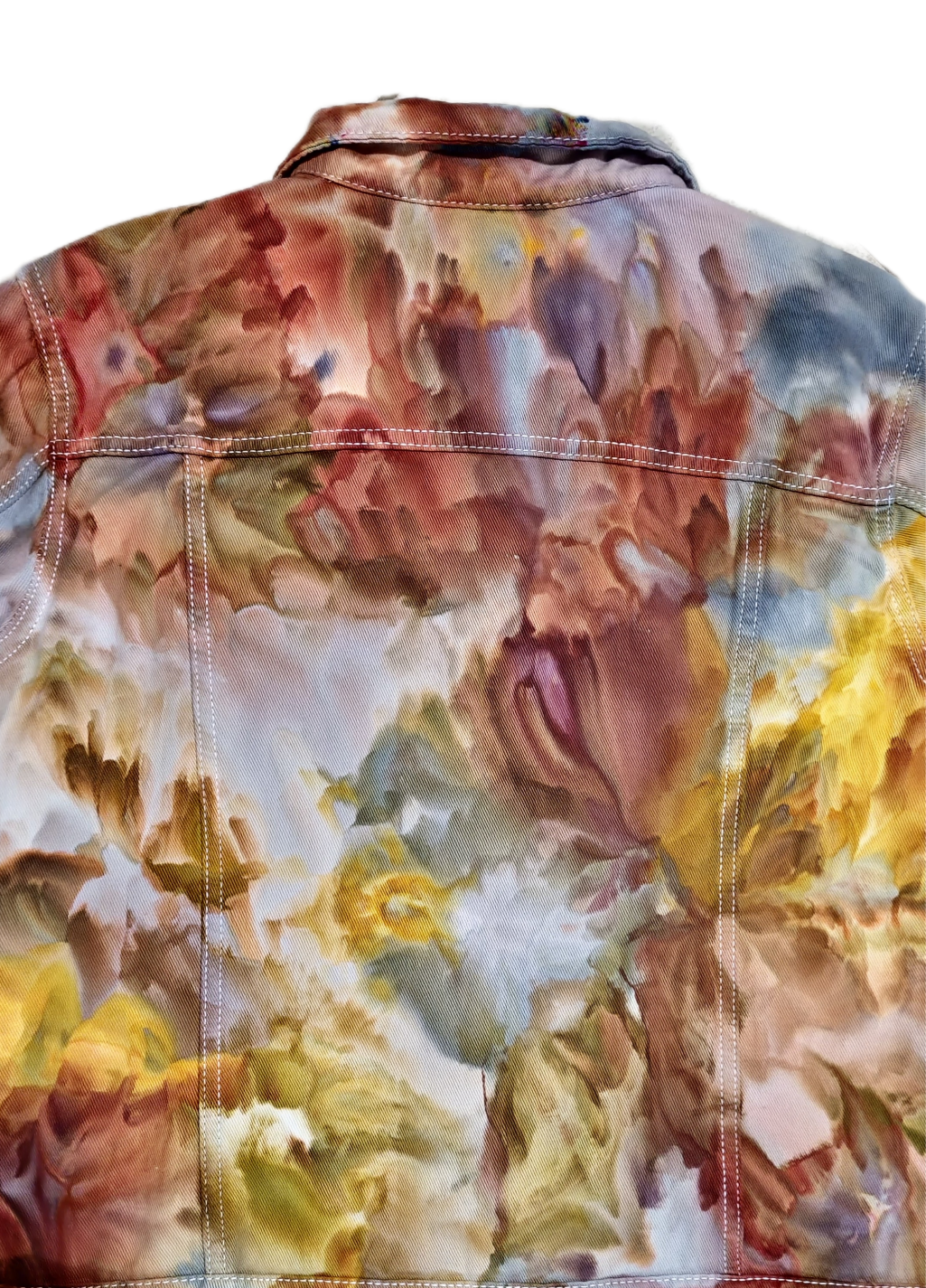 Womens Denim Jacket - Liquid Fire Stones