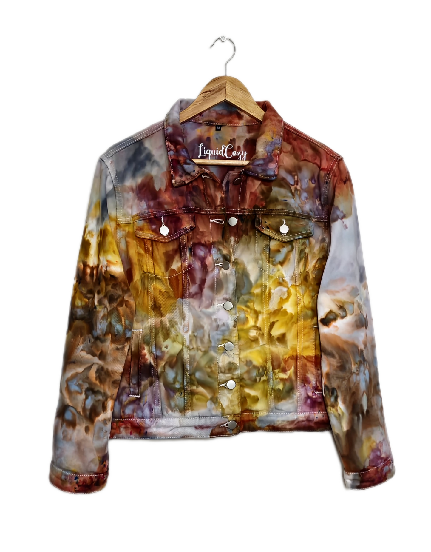 Womens Denim Jacket - Liquid Fire Stones