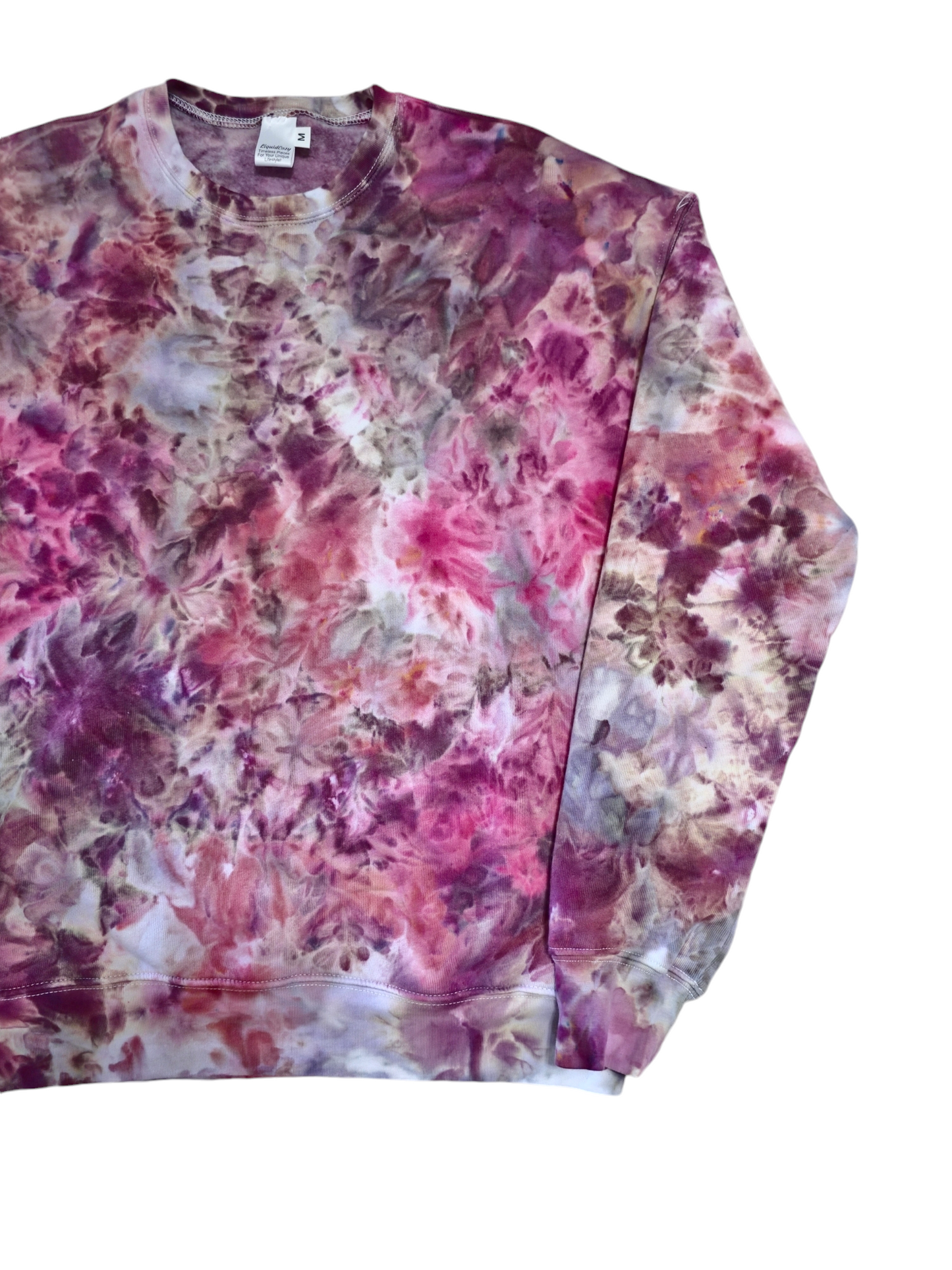 Liquid Peonies Crewneck Tie Dye Sweatshirts