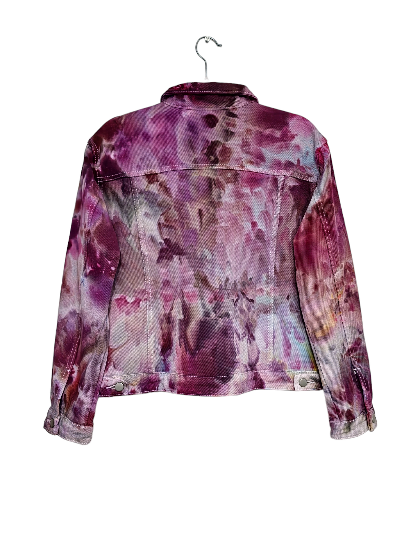 Liquid Flamingo Garden Tie Dye Denim Jacket