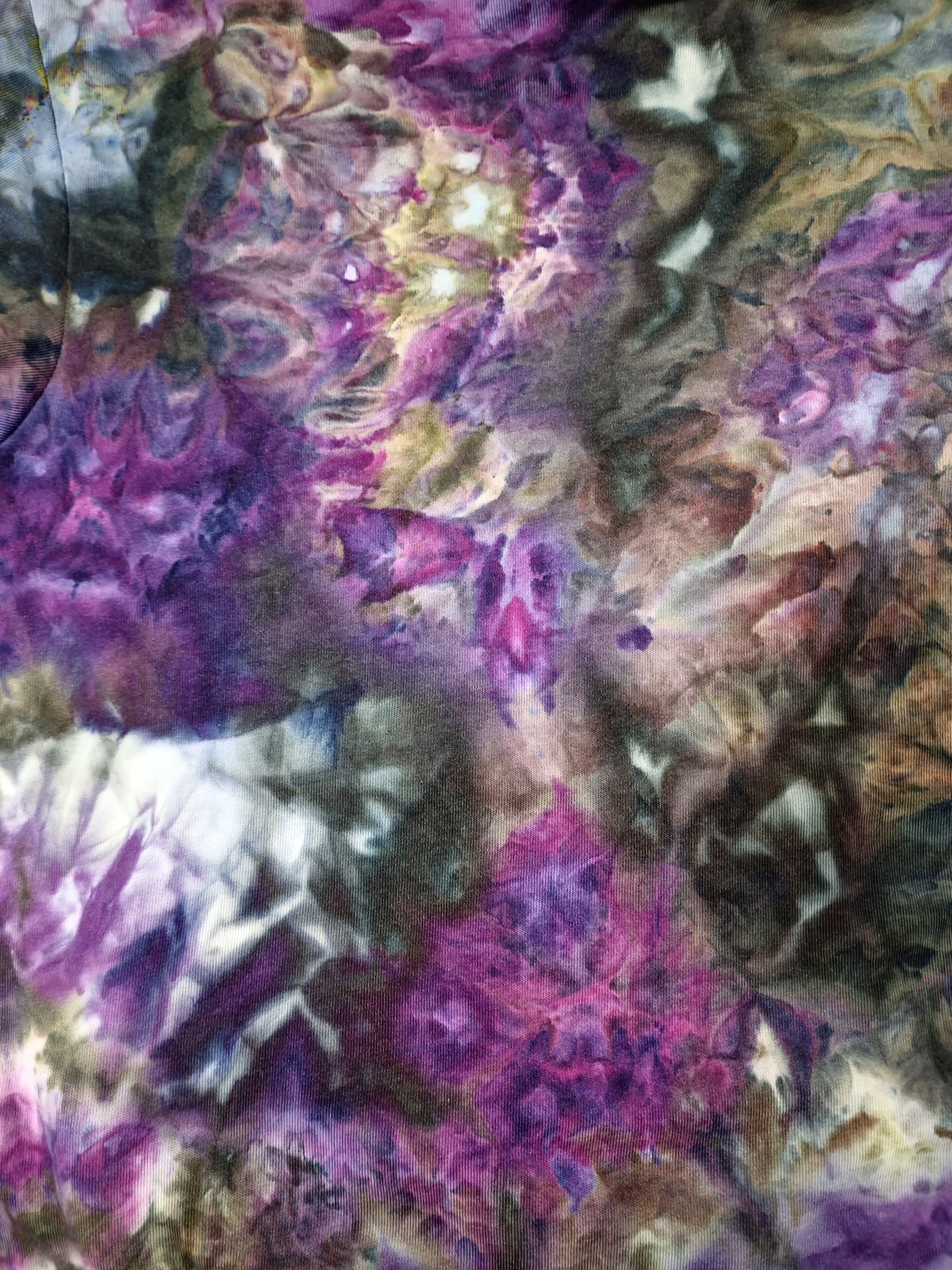 Liquid Gemstones Hand Dyed Hoodie, Tie Dye Hoodie