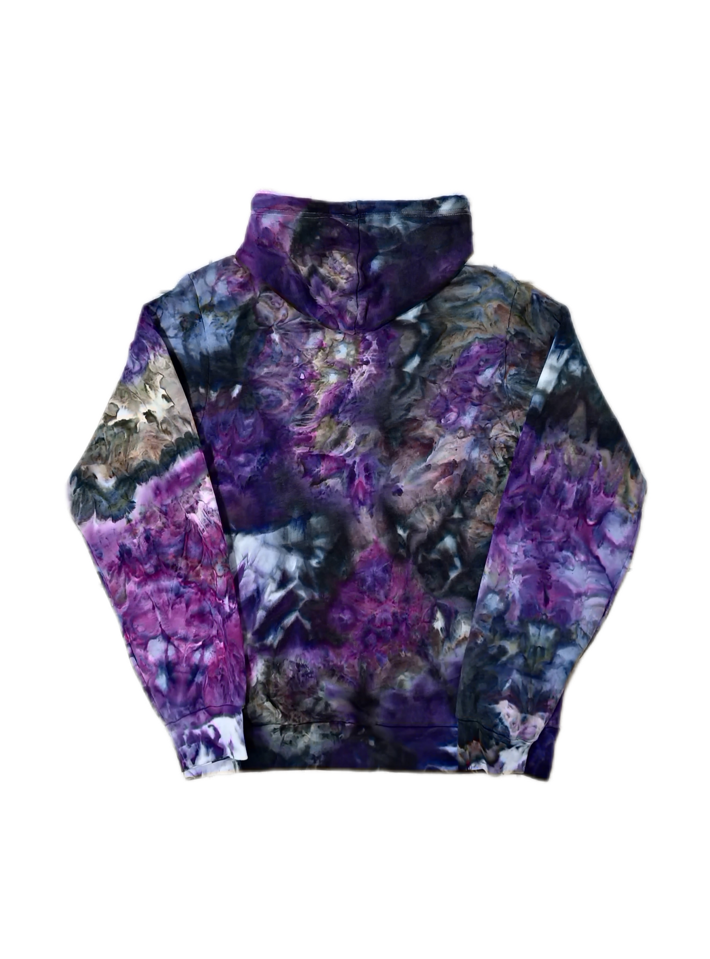 Liquid Gemstones Hand Dyed Hoodie, Tie Dye Hoodie