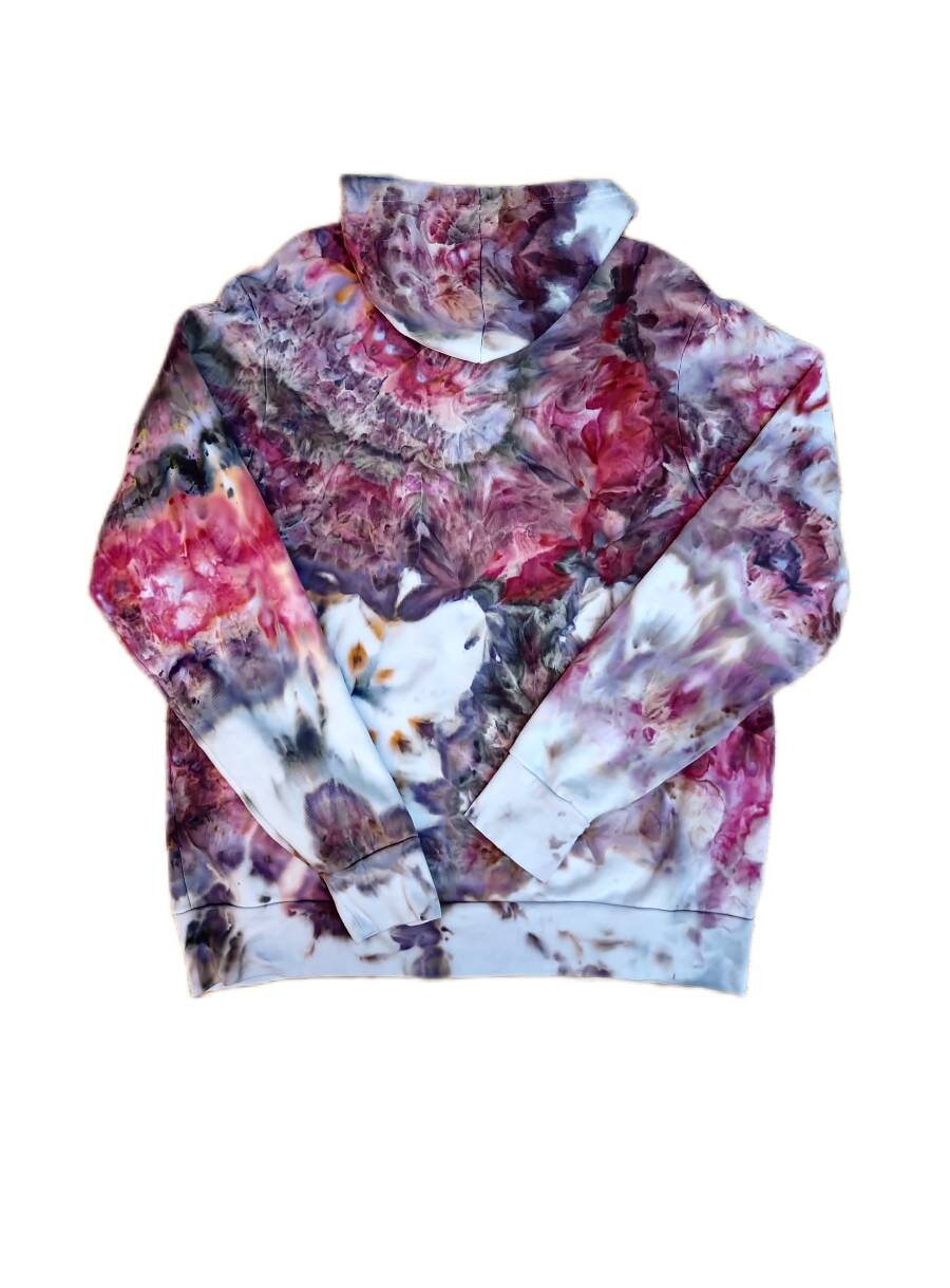 Liquid Vineyard Wine Hand Dyed Hoodie or Zip Up, Hoodie Tie Dye Sweatshirt