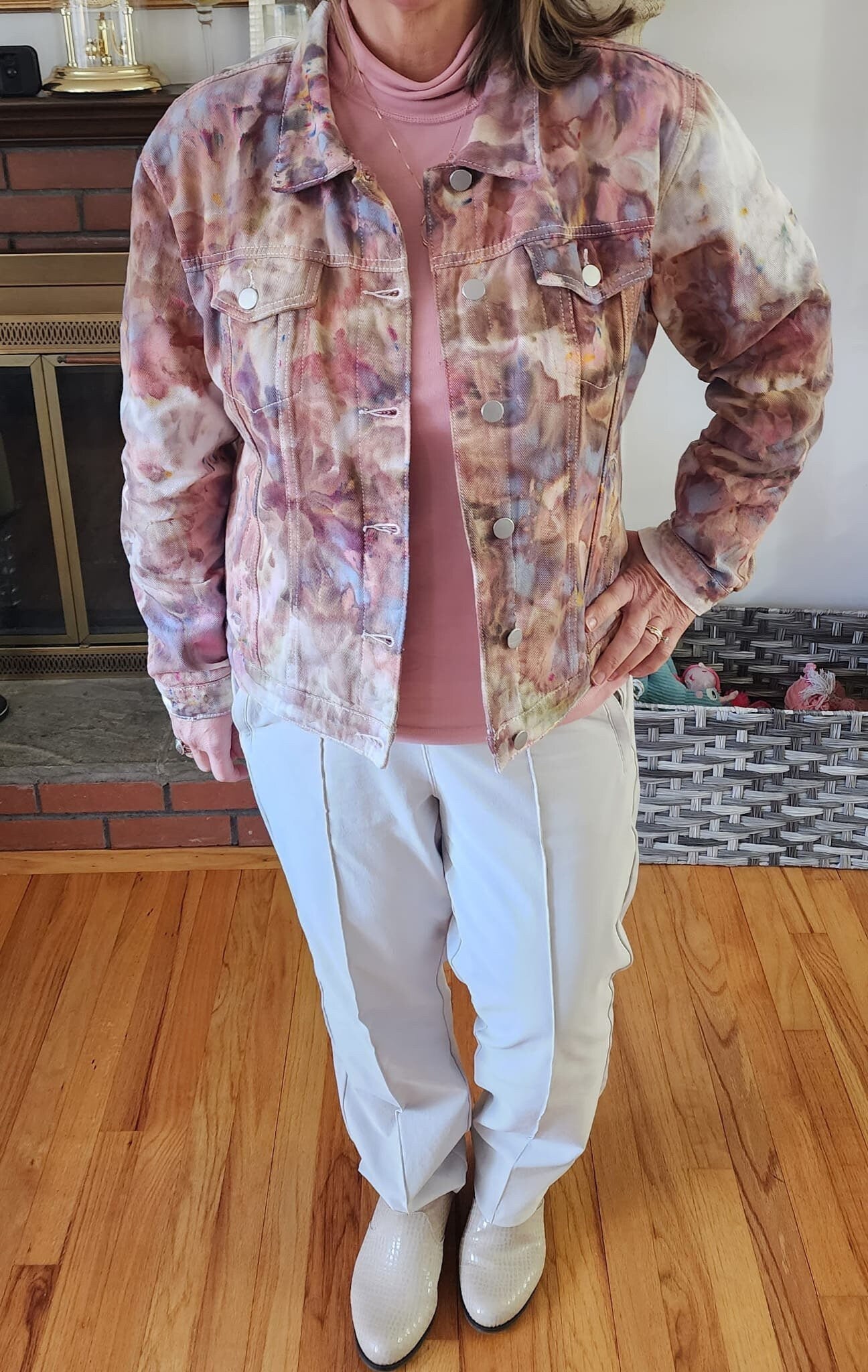 Liquid Butterflys Tie Dye Denim Jacket