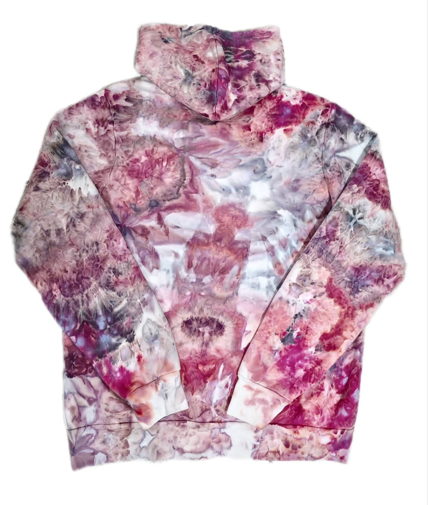 Liquid Rose Traveler Hand Dyed Hoodie or Zip Up Hoodie, Tie Dye Sweatshirt