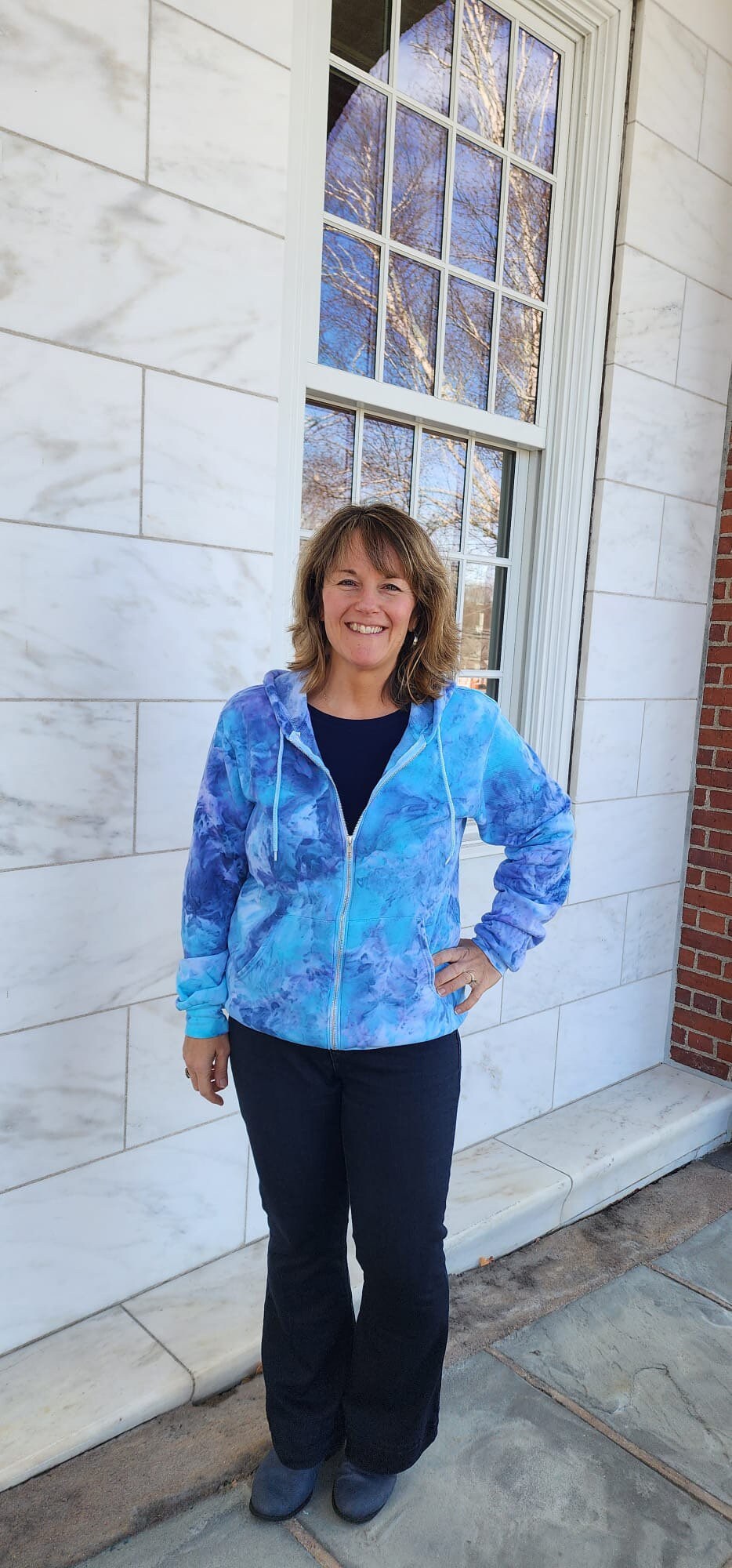 Liquid Miami Oceans Hand Dyed Hoodie or Zip Up Hoodie, Tie Dye Sweatshirt