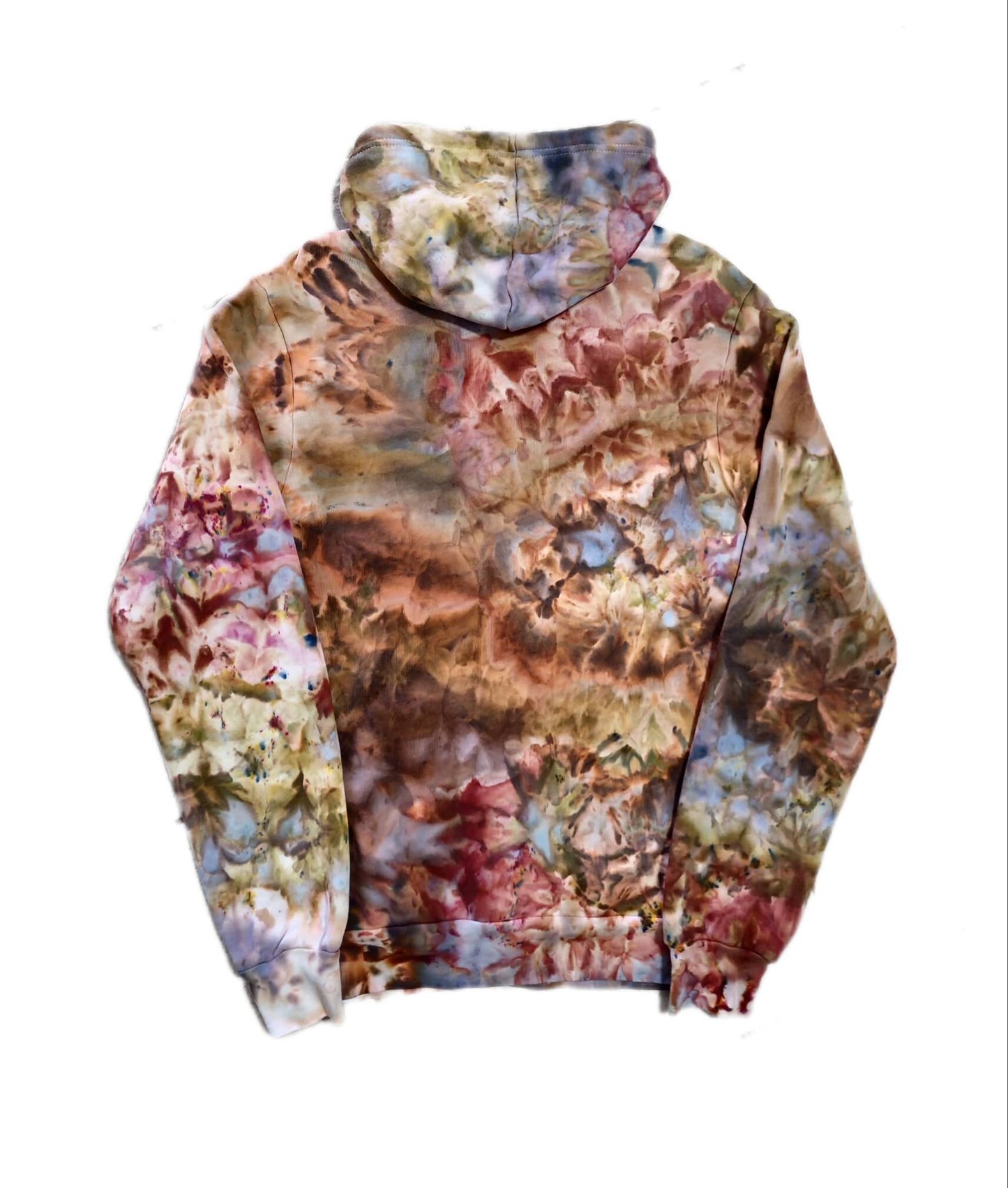 Liquid Earth Hand Dyed Hoodie or Zip Up Hoodie, Tie Dye Sweatshirt