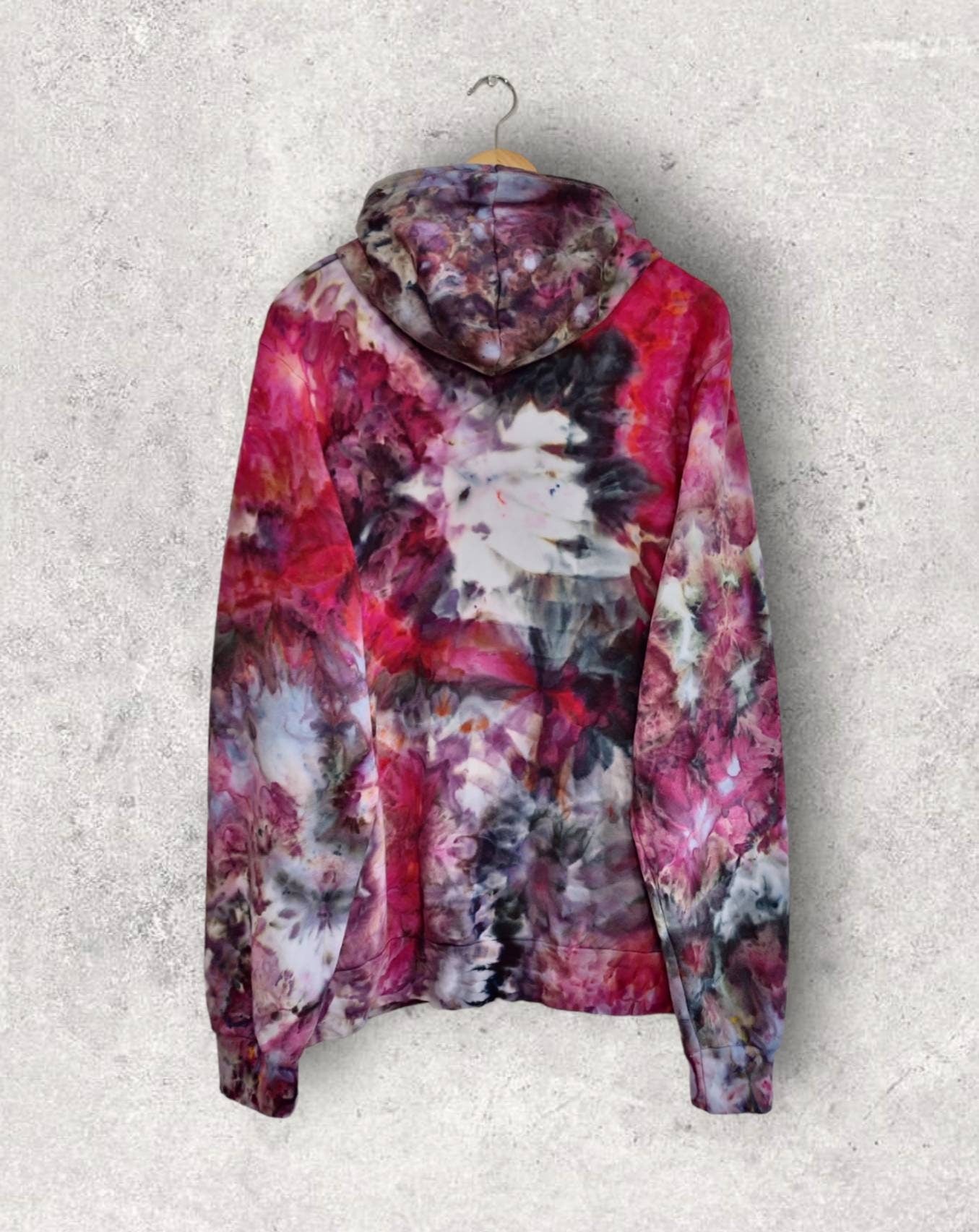 Liquid Vineyard Wine Hand Dyed Hoodie or Zip Up, Hoodie Tie Dye Sweatshirt