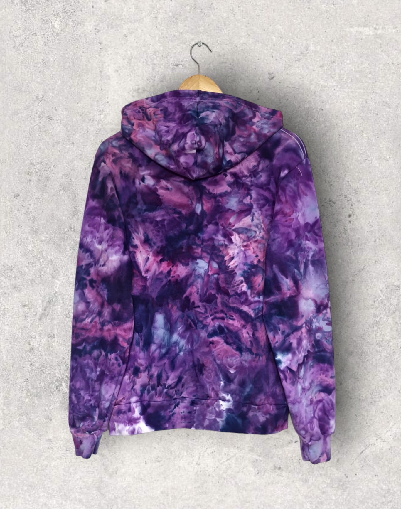 Liquid Flamingo Tulips Hand Dyed Hoodie or Zip Up Hoodie, Tie Dye Sweatshirt