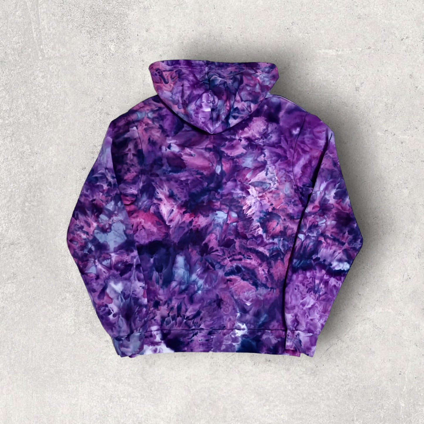 Liquid Flamingo Tulips Hand Dyed Hoodie or Zip Up Hoodie, Tie Dye Sweatshirt