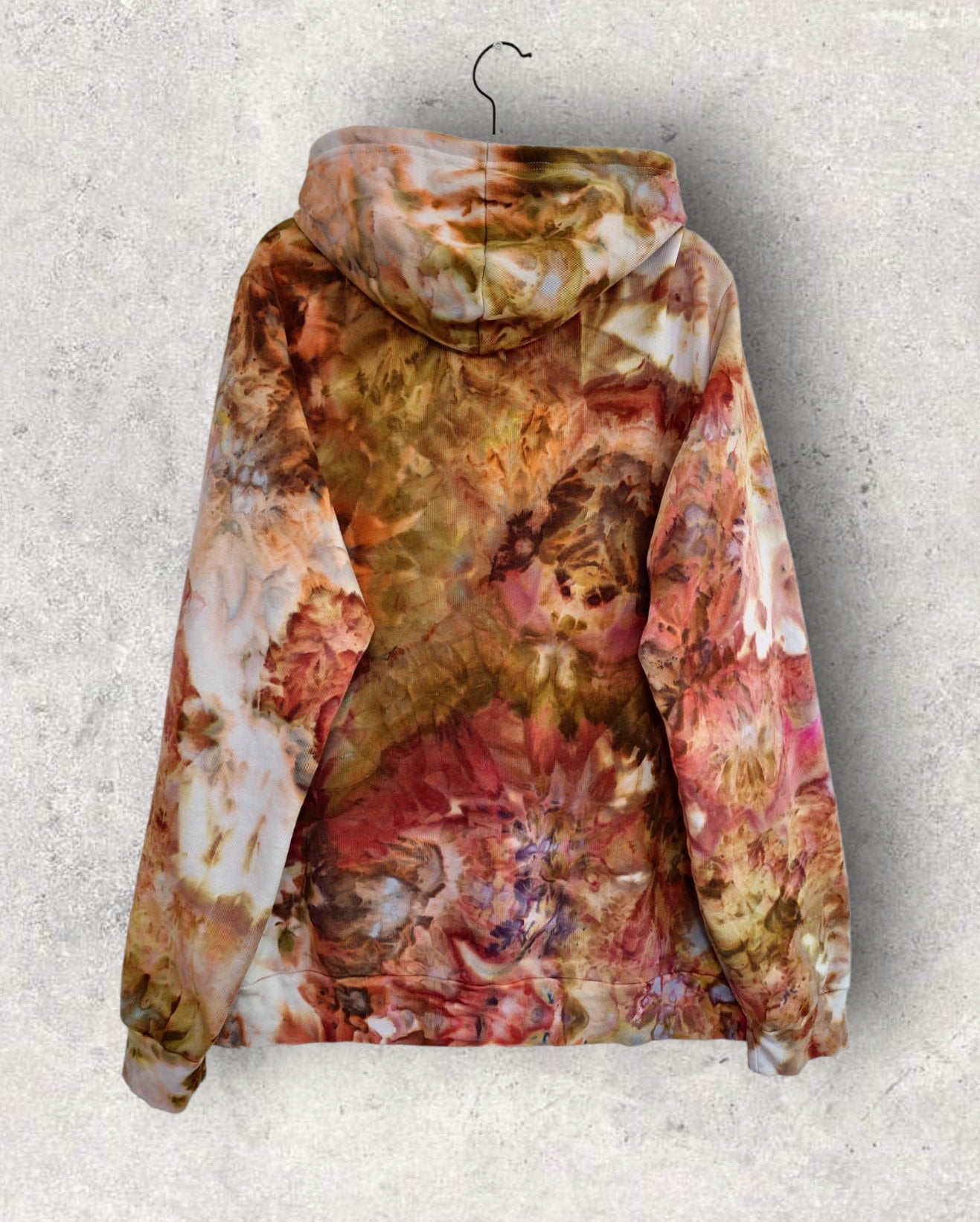 Liquid Earth Hand Dyed Hoodie or Zip Up Hoodie, Tie Dye Sweatshirt
