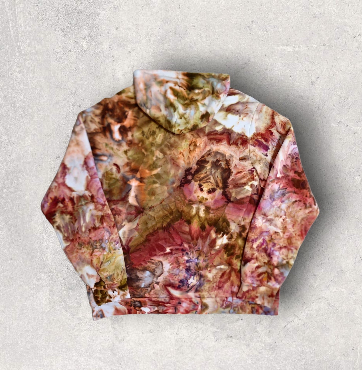 Liquid Earth Hand Dyed Hoodie or Zip Up Hoodie, Tie Dye Sweatshirt