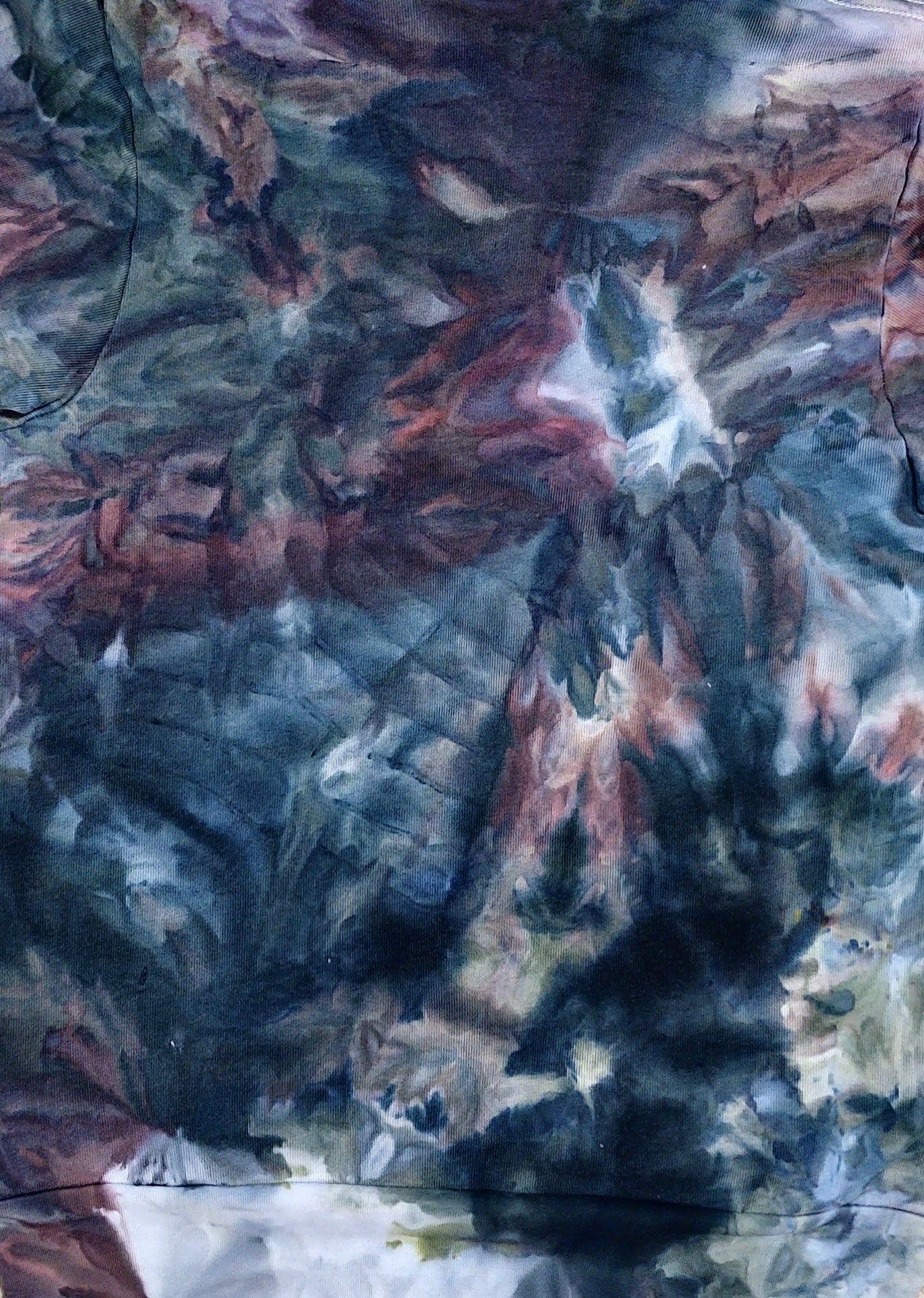 Liquid Noir Quartz Hand Dyed Hoodie or Zip Up Hoodie, Tie Dye Sweatshirt