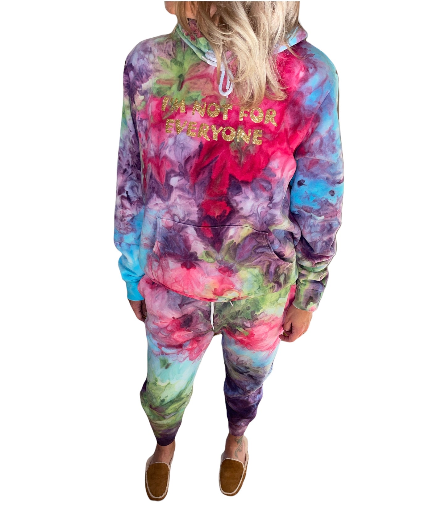 "Im Not For Everyone" Hand Dyed Hoodie, Tie Dye Sweatshirt