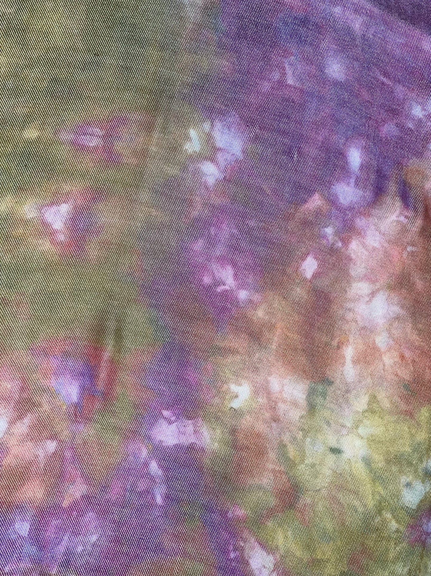 Liquid Sage Orchids Hand Dyed Pashmina Scarf