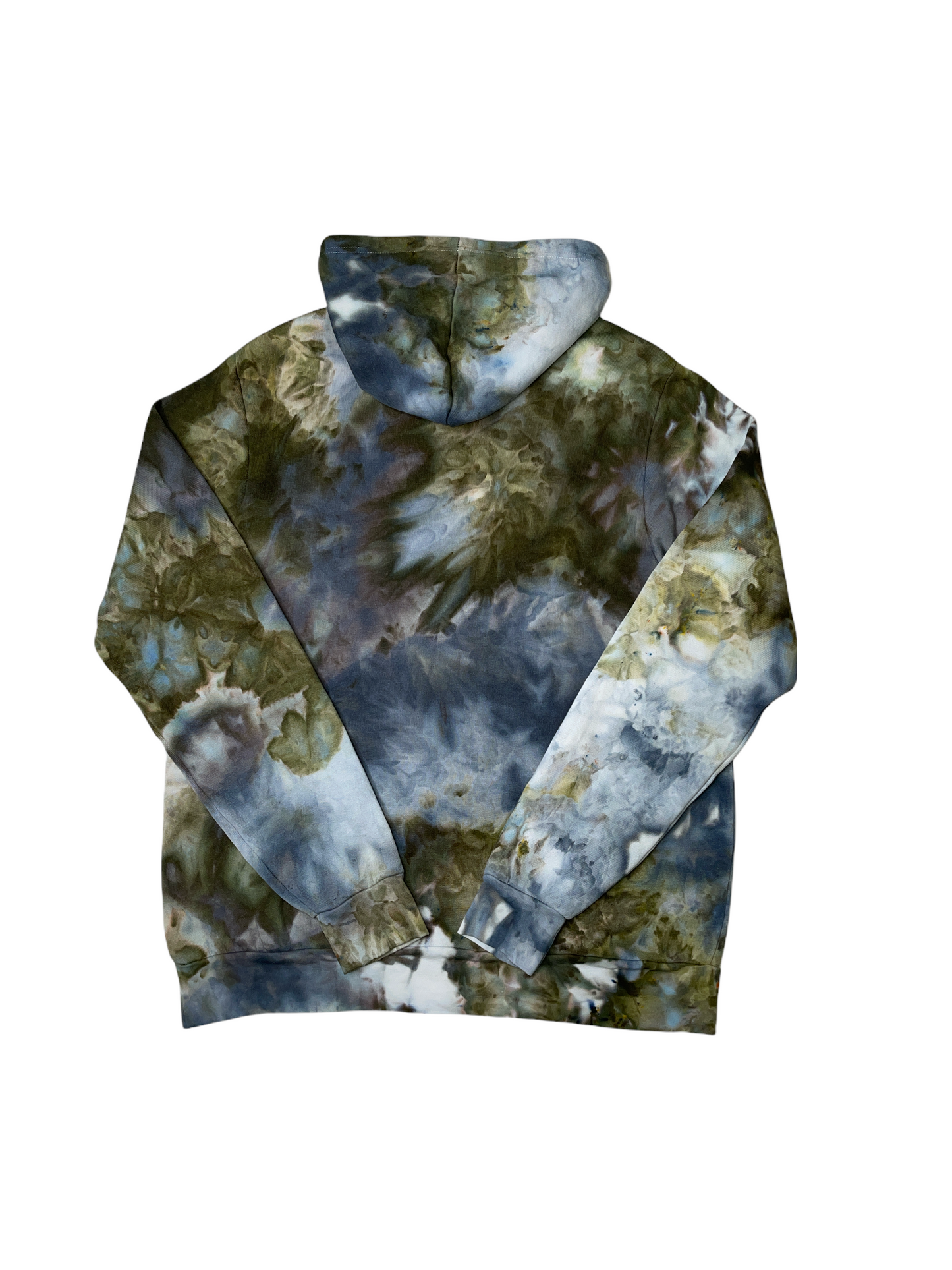 Liquid Sage Garden Hand Dyed Hoodie, Tie Dye Sweatshirt