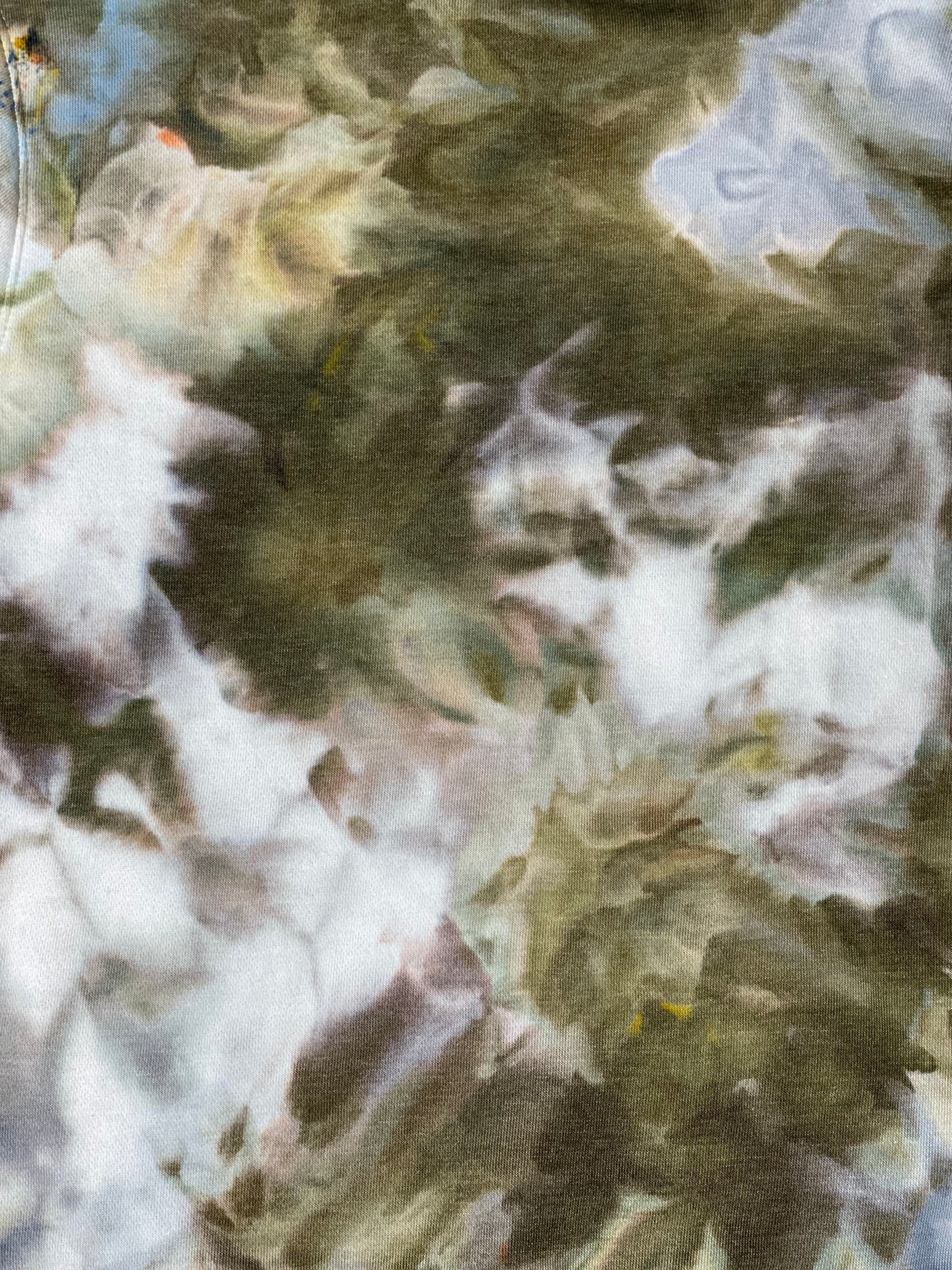 Liquid Sage Garden Hand Dyed Hoodie, Tie Dye Sweatshirt