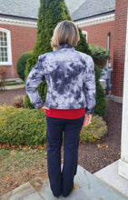 Load image into Gallery viewer, Liquid Diamonds Tie Dye Denim Jacket
