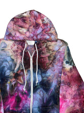 Load image into Gallery viewer, Liquid Kaleidoscope Dreams Hand Dyed Hoodie, Crewneck or Zip Up Hoodie, Tie Dye.
