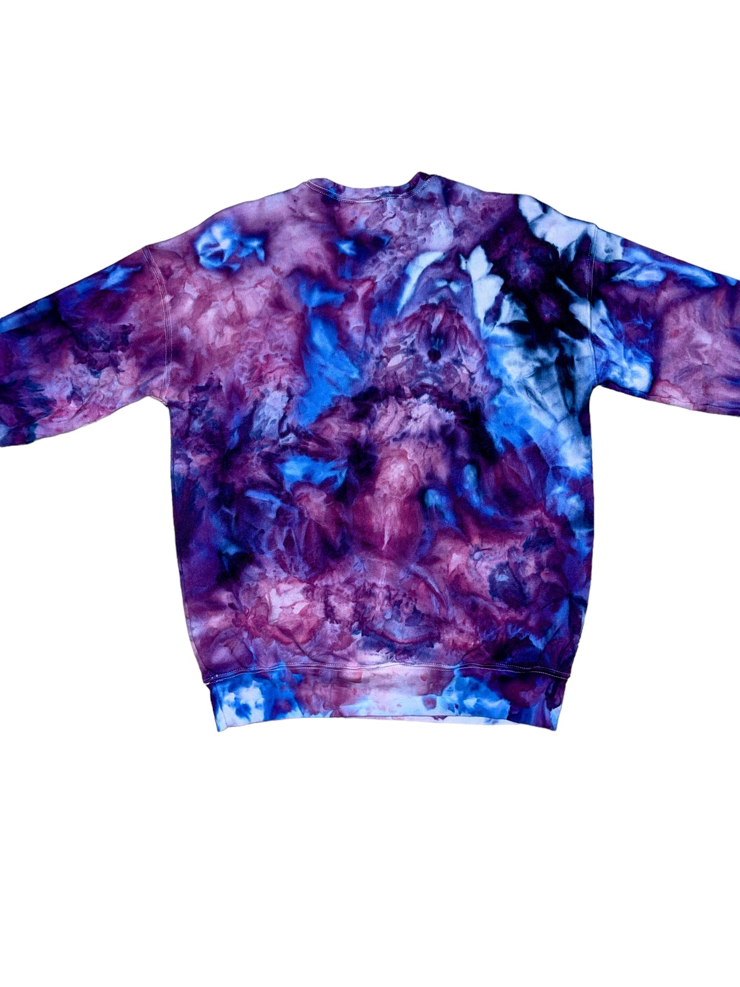 Liquid Amethyst Hand Dyed Hoodie, Crewneck or Zip Up Hoodie, Tie Dye Sweatshirt