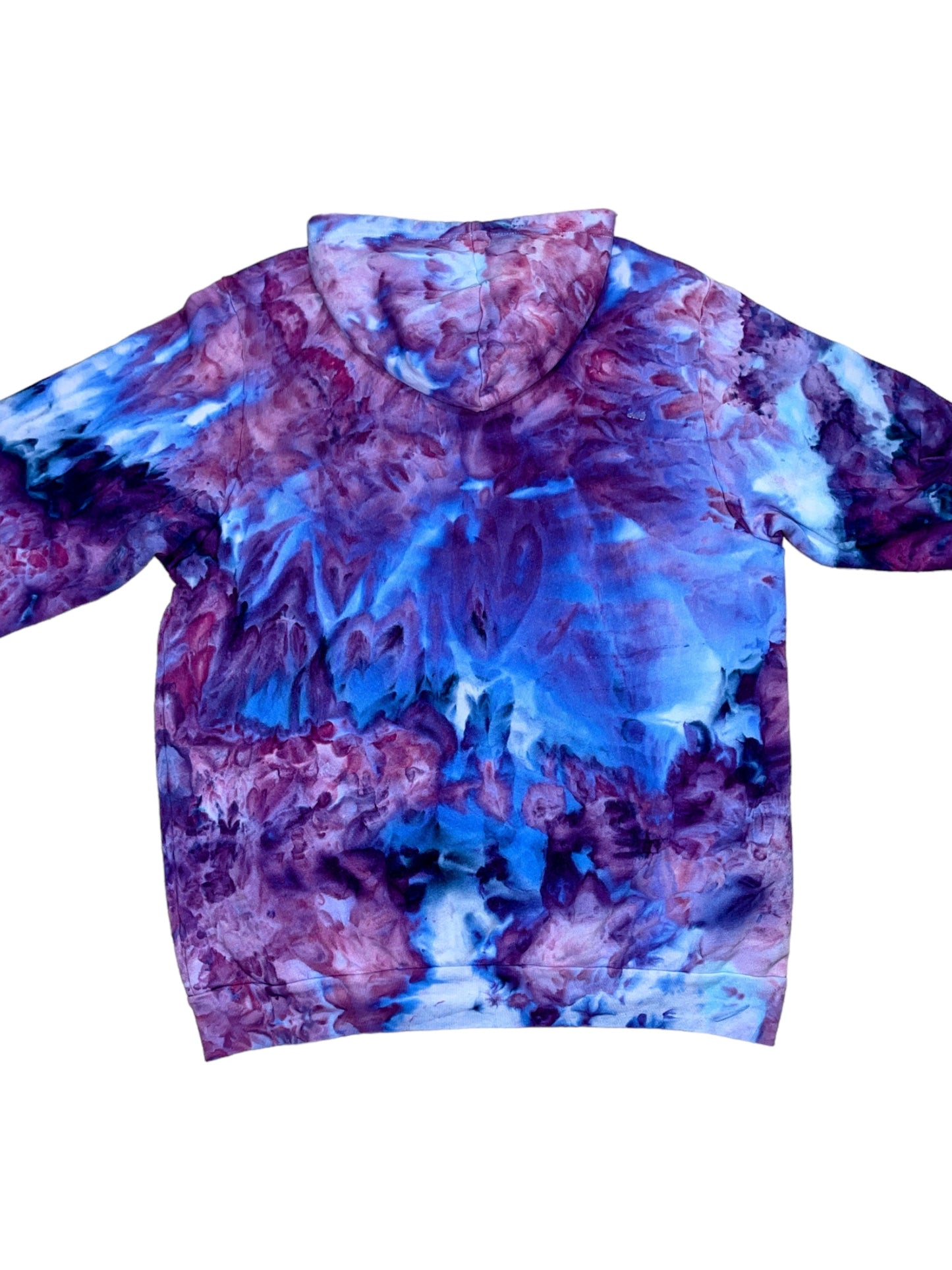 Liquid Amethyst Hand Dyed Hoodie, Crewneck or Zip Up Hoodie, Tie Dye Sweatshirt