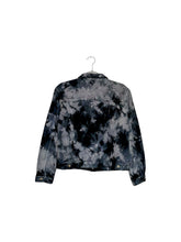 Load image into Gallery viewer, Liquid Diamonds Tie Dye Denim Jacket
