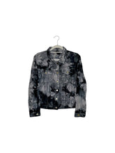 Load image into Gallery viewer, Liquid Diamonds Tie Dye Denim Jacket
