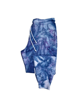 Load image into Gallery viewer, Liquid Thundercloud Hand Dyed Joggers, Tie Dye Sweatpants
