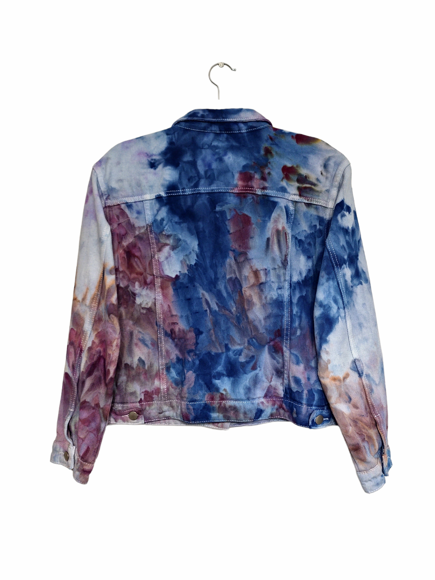 Liquid Eggplant Tie Dye Denim Jacket