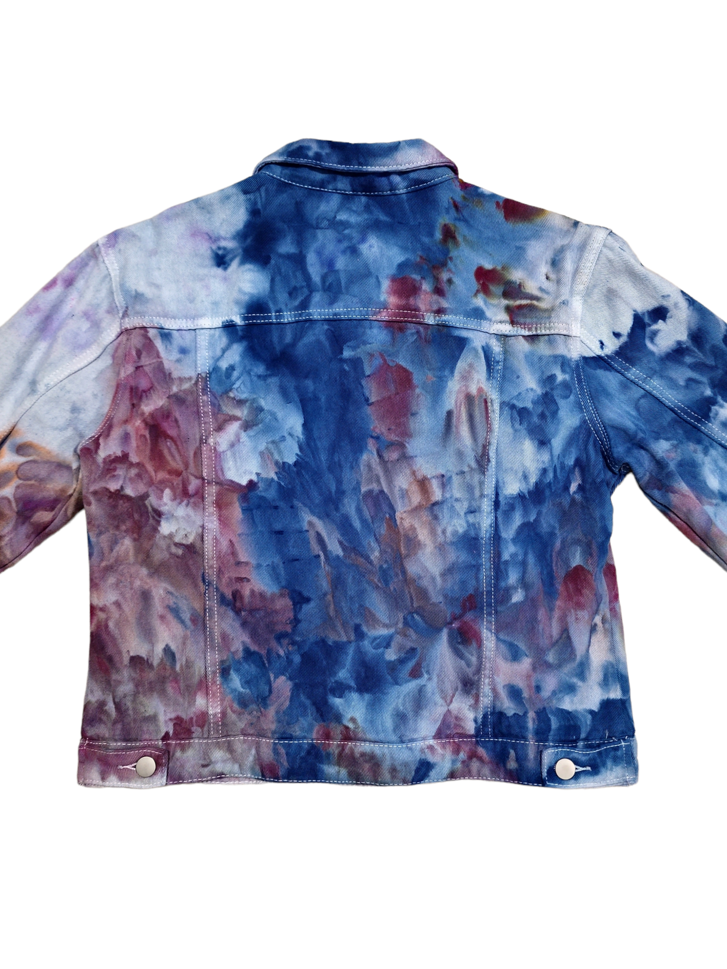 Liquid Eggplant Tie Dye Denim Jacket