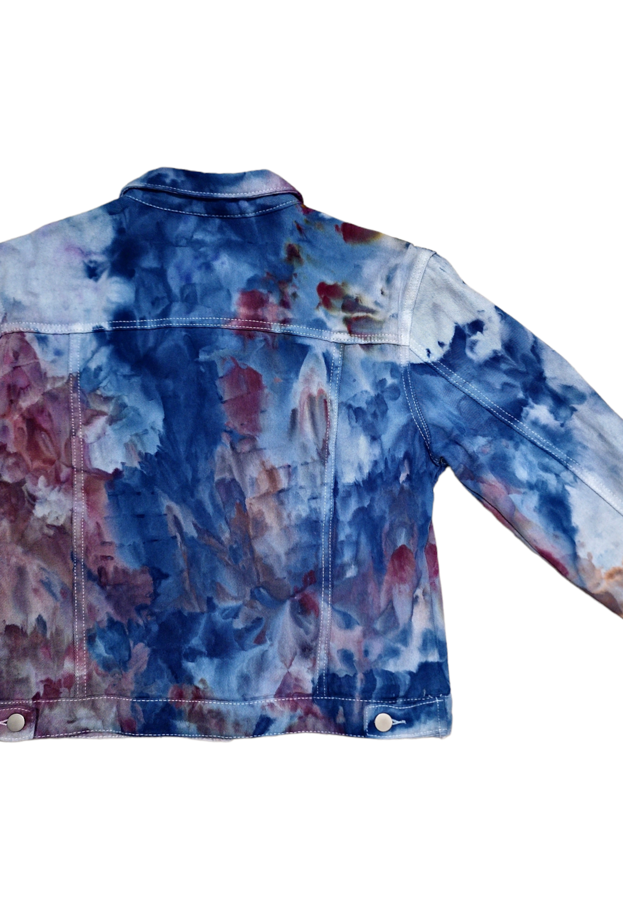 Liquid Eggplant Tie Dye Denim Jacket