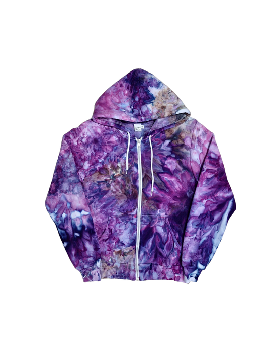 Liquid Starfish Hand Dyed Hoodie or Zip Up Hoodie, Tie Dye Sweatshirt