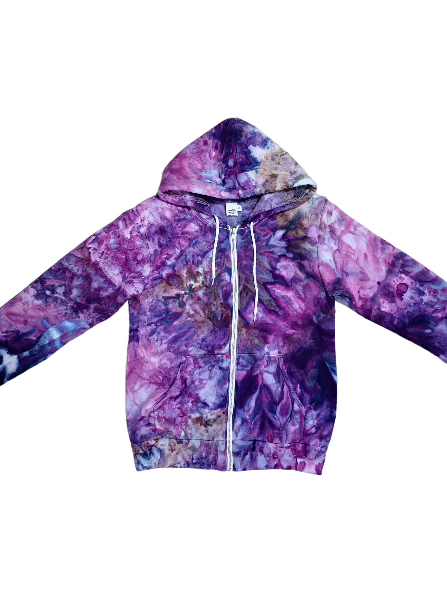 Liquid Starfish Hand Dyed Hoodie or Zip Up Hoodie, Tie Dye Sweatshirt