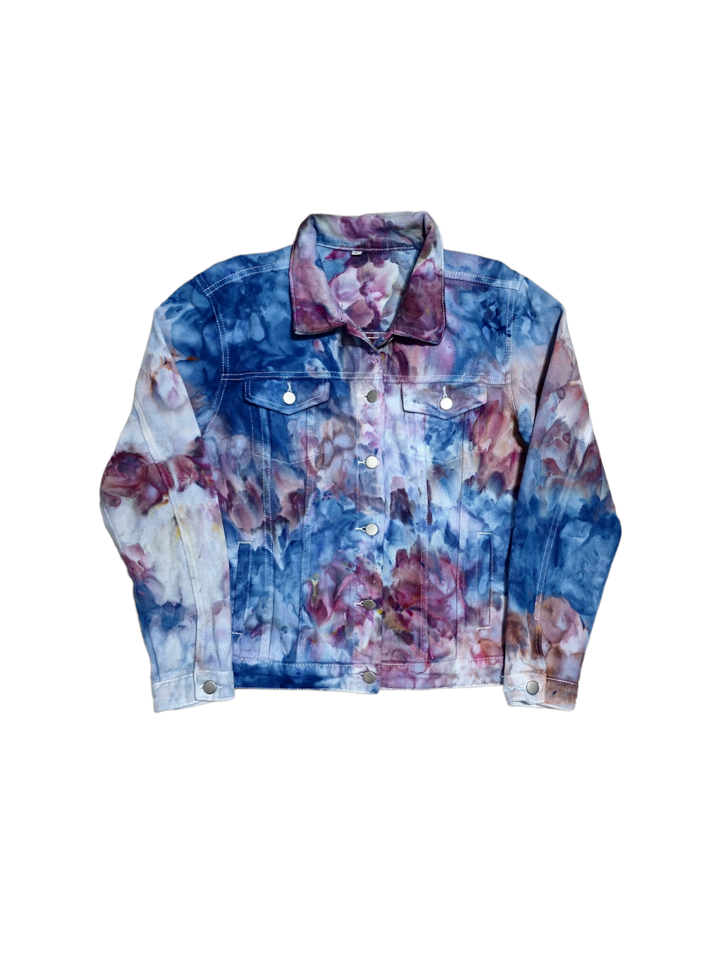 Liquid Eggplant Tie Dye Denim Jacket