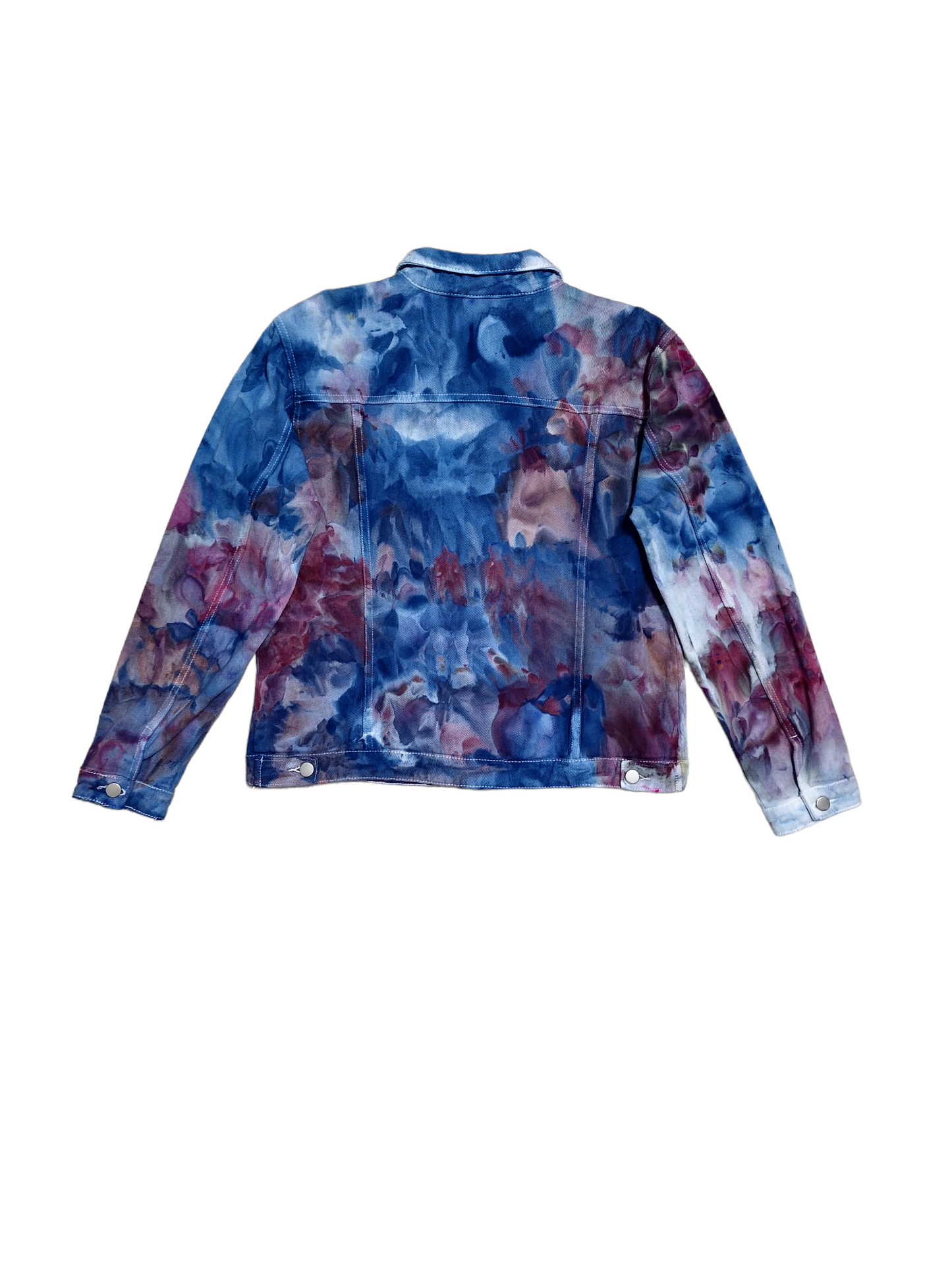 Liquid Eggplant Tie Dye Denim Jacket