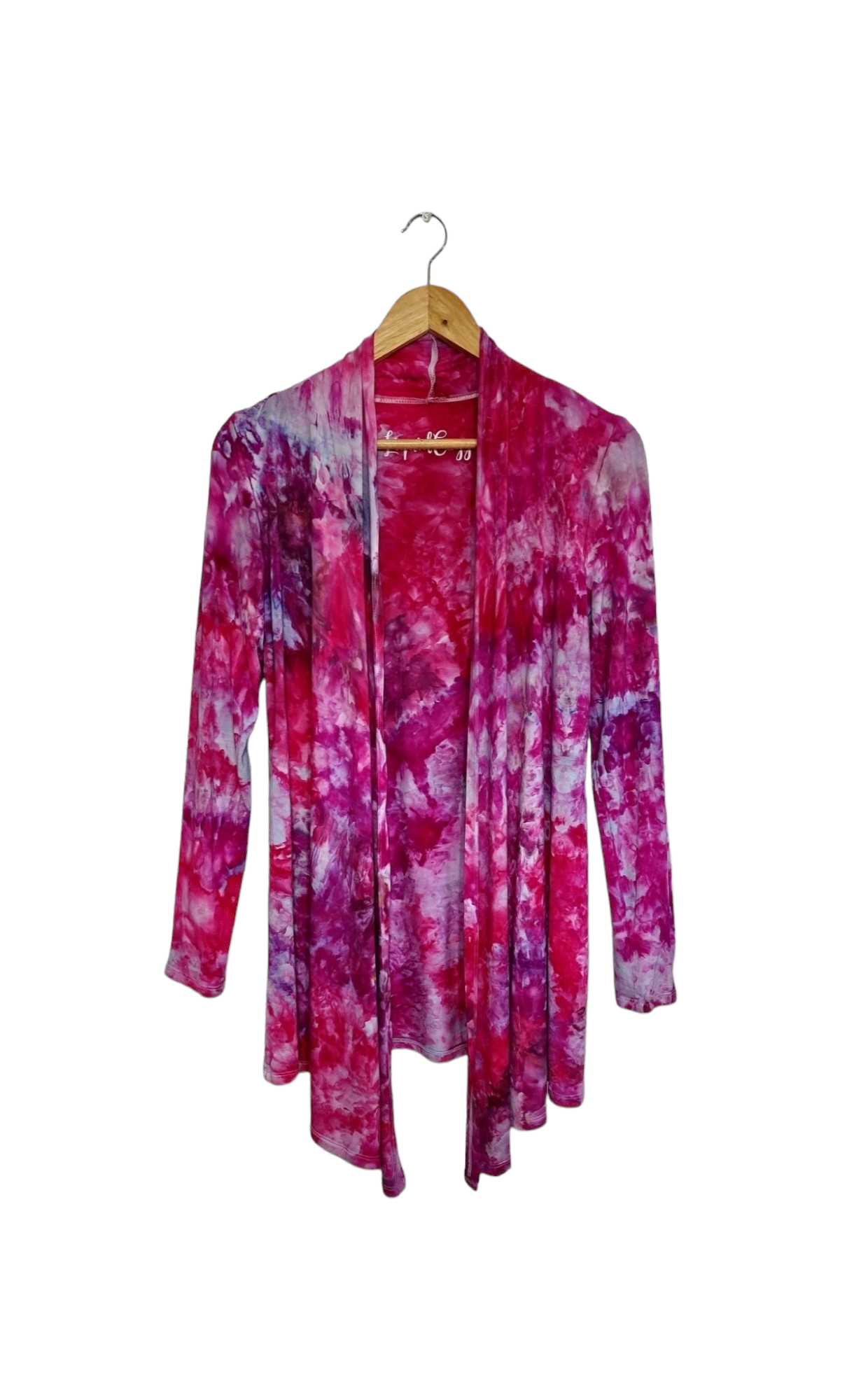 Liquid Rose Garden Lightweight Open Front Cardigan, Tie Dye Cardigan