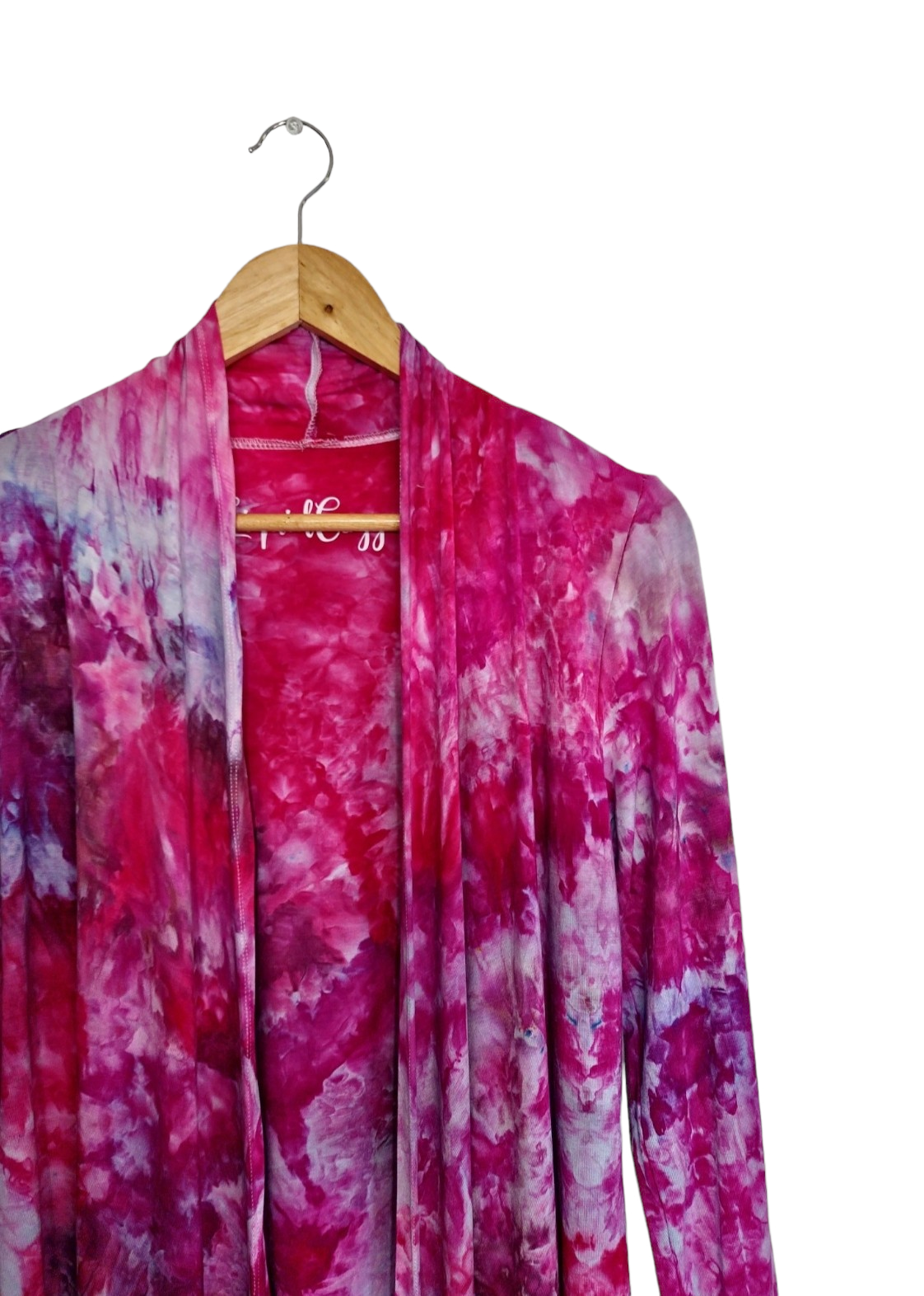 Liquid Rose Garden Lightweight Open Front Cardigan, Tie Dye Cardigan